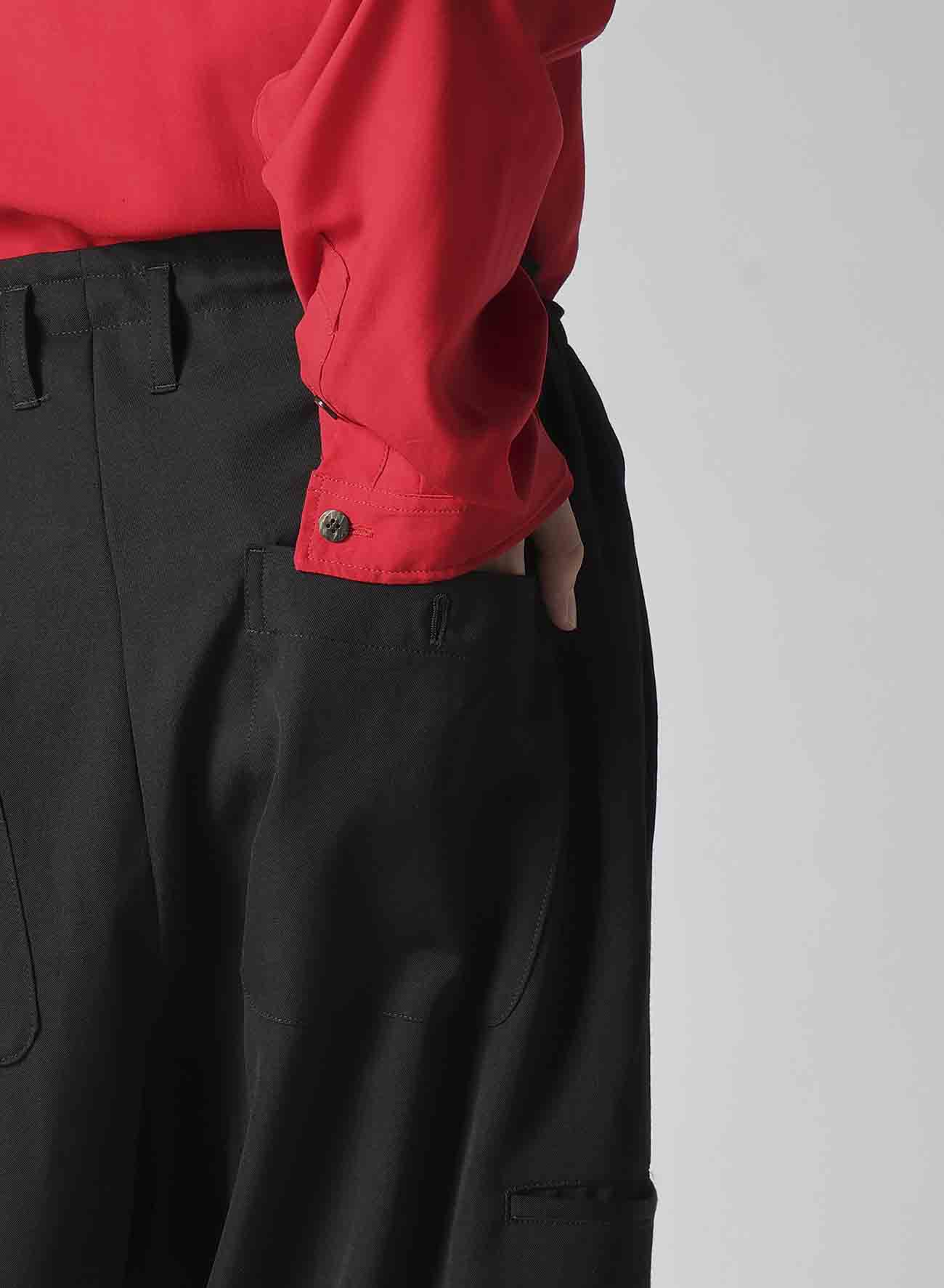 【12/6 10:00(JST) Release】WOOL GABARDINE RIGHT AND LEFT LEG POCKETS PANTS