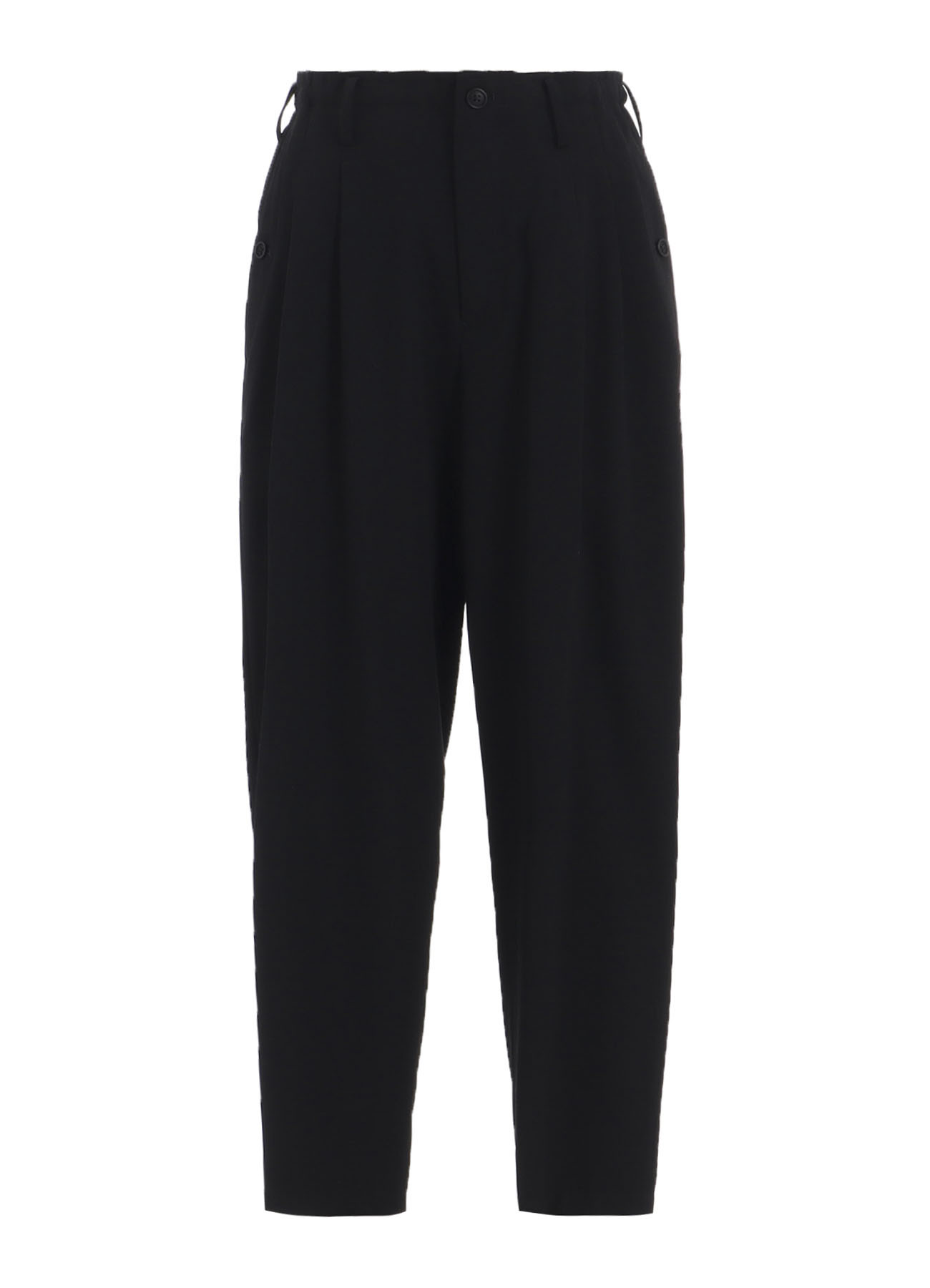 WOOL GABARDINE POCKET DETAIL PANTS