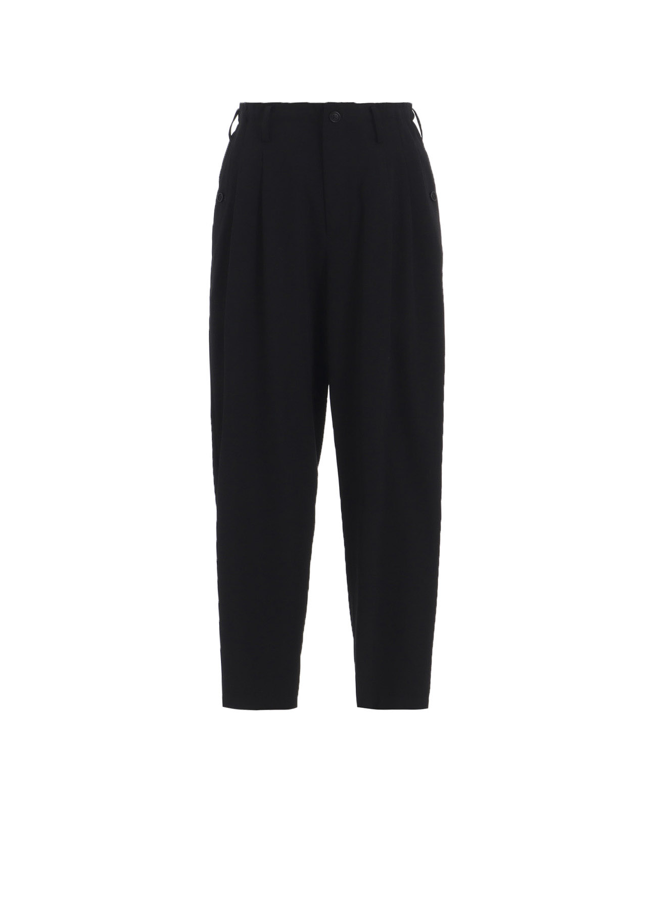 WOOL GABARDINE POCKET DETAIL PANTS