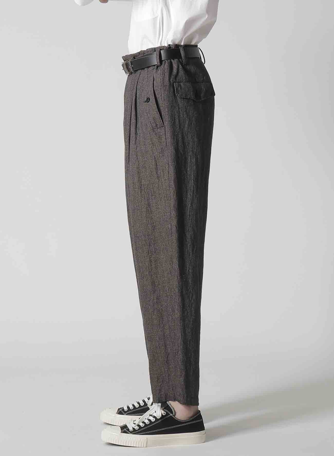 HEATHER KHADI PANTS WITH POCKET DETAIL