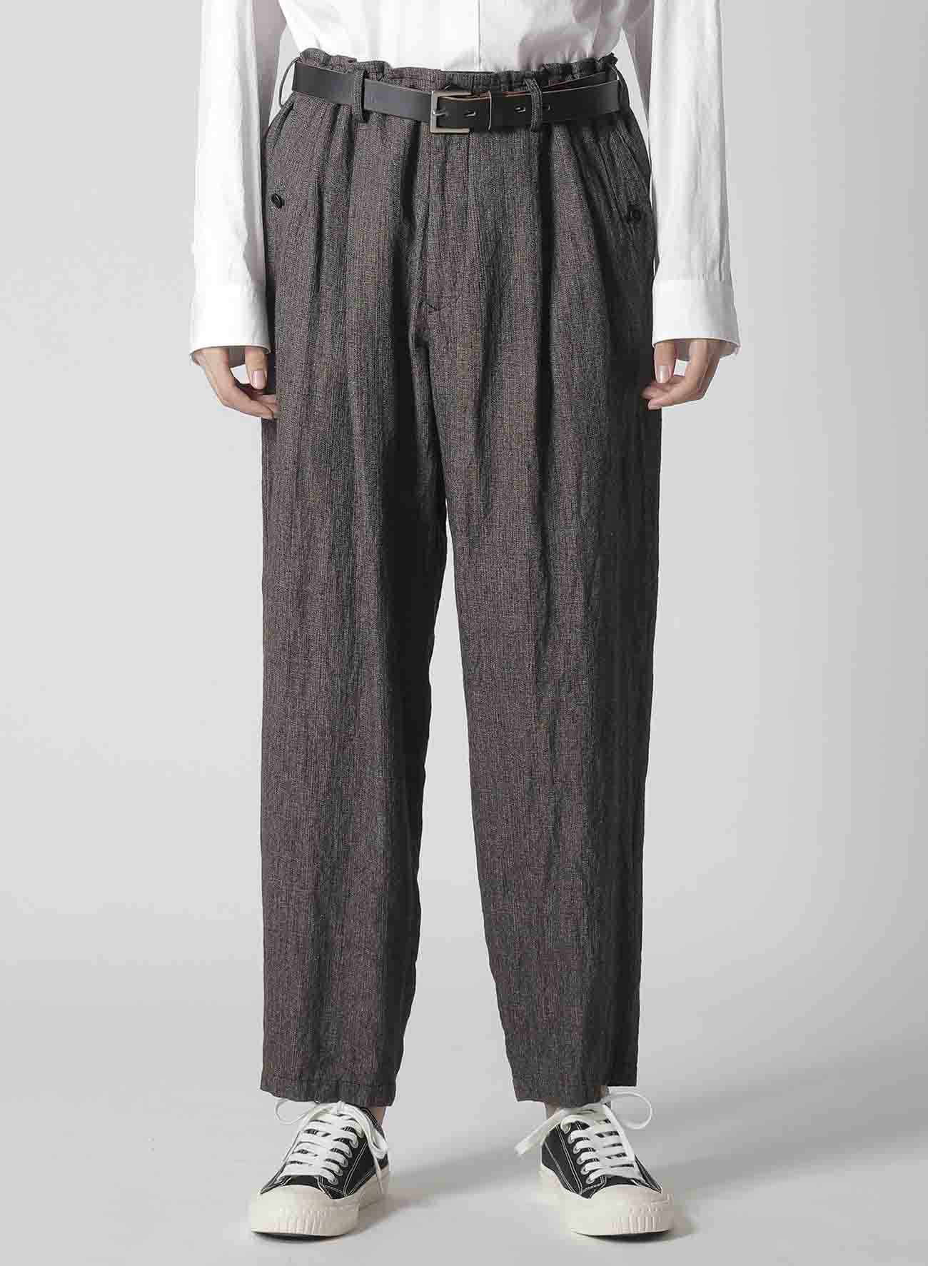 HEATHER KHADI PANTS WITH POCKET DETAIL