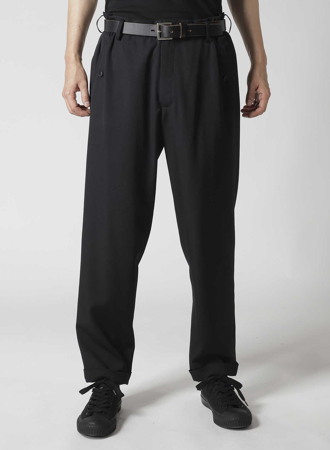 【12/6 10:00(JST) Release】WOOL GABARDINE WAIST GATHERED PANTS