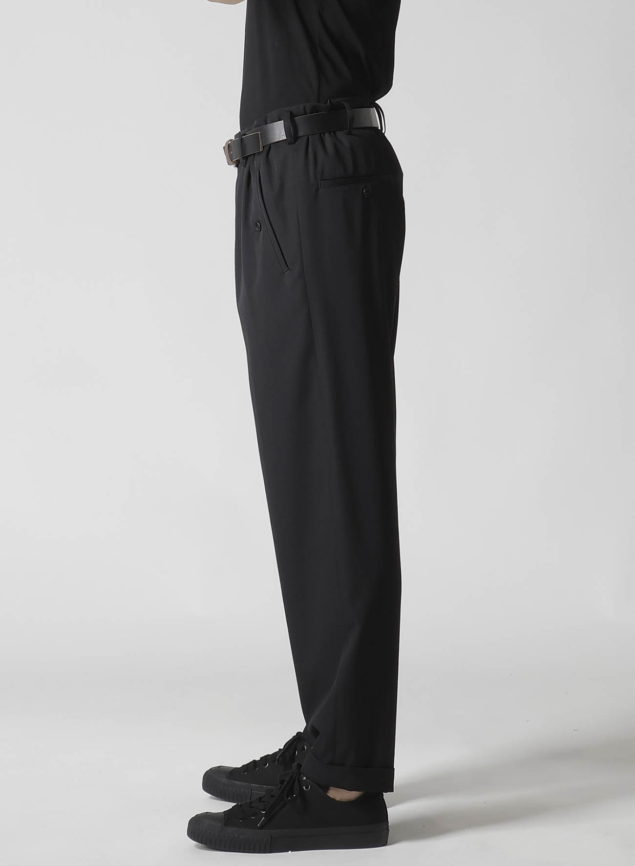 【12/6 10:00(JST) Release】WOOL GABARDINE WAIST GATHERED PANTS