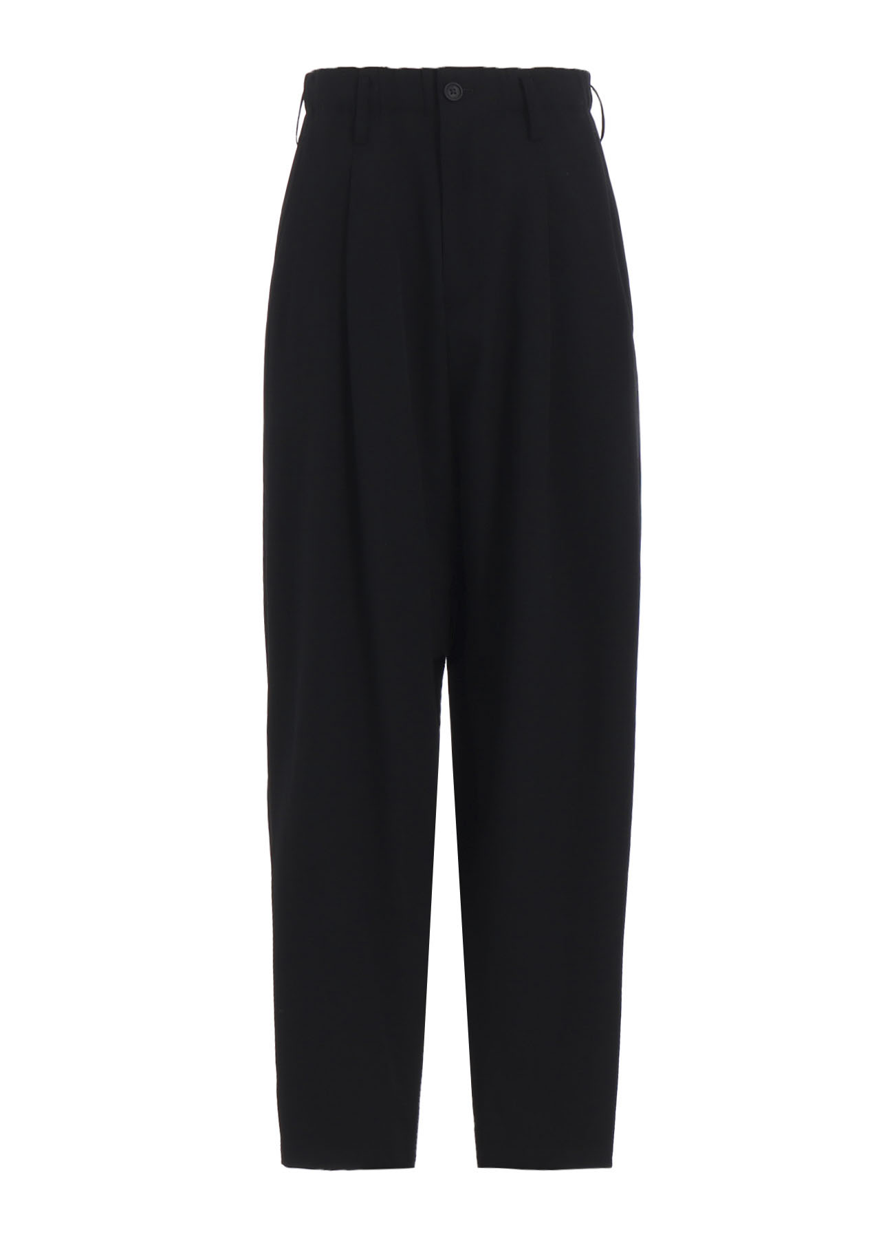 WOOL GABARDINE WAIST STRING PANTS