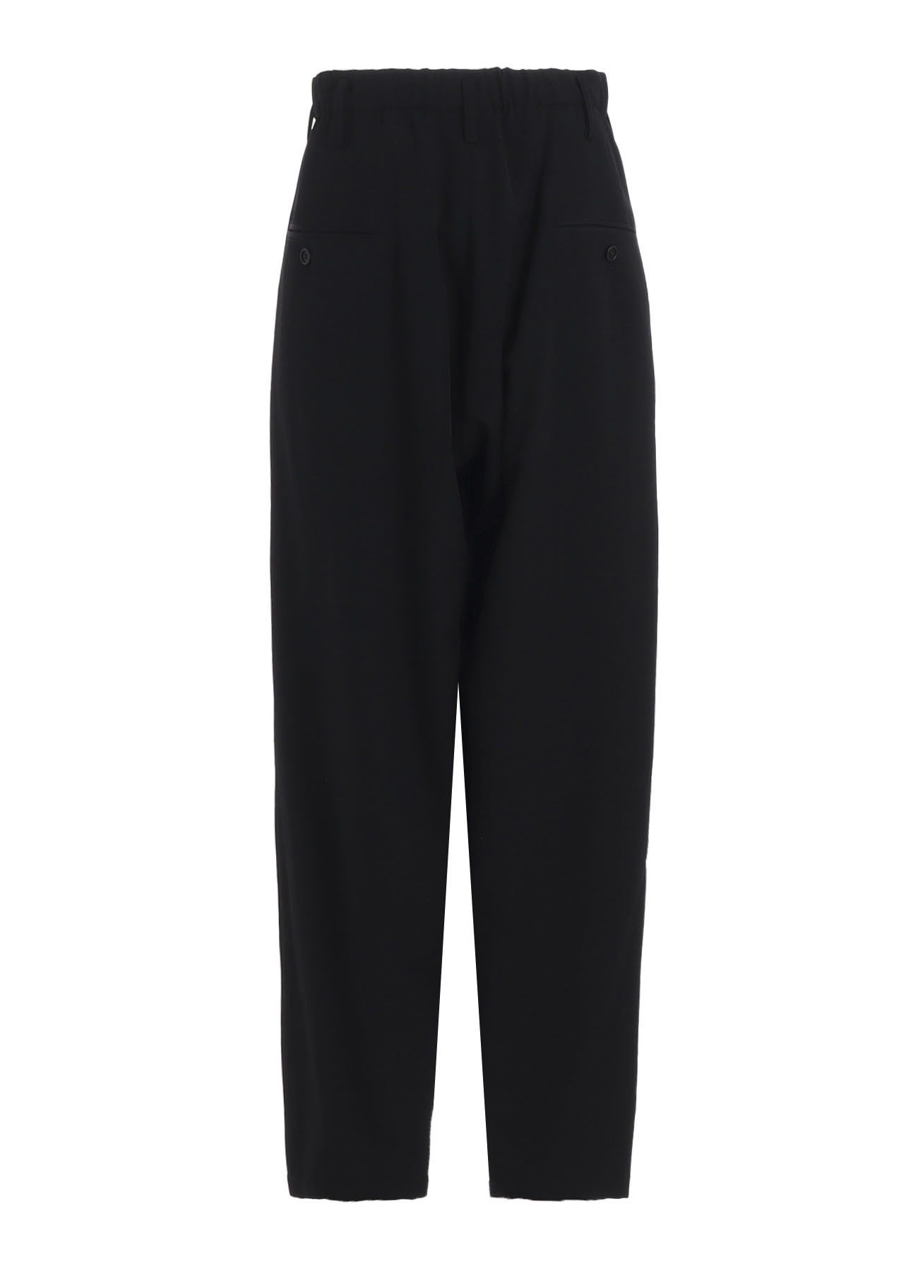 WOOL GABARDINE WAIST STRING PANTS