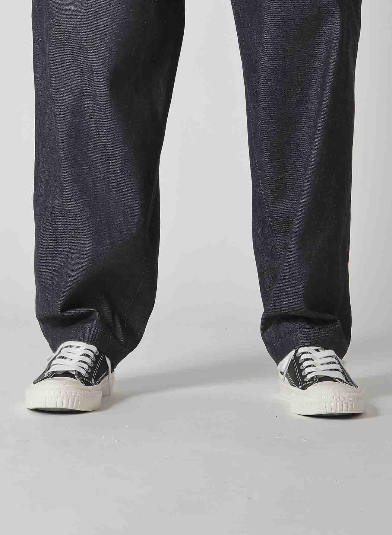 【1/11 10:00(JST) Release】13oz UNEVEN YARN DENIM TUCK PANTS WITH COLOR COMBI STITCH