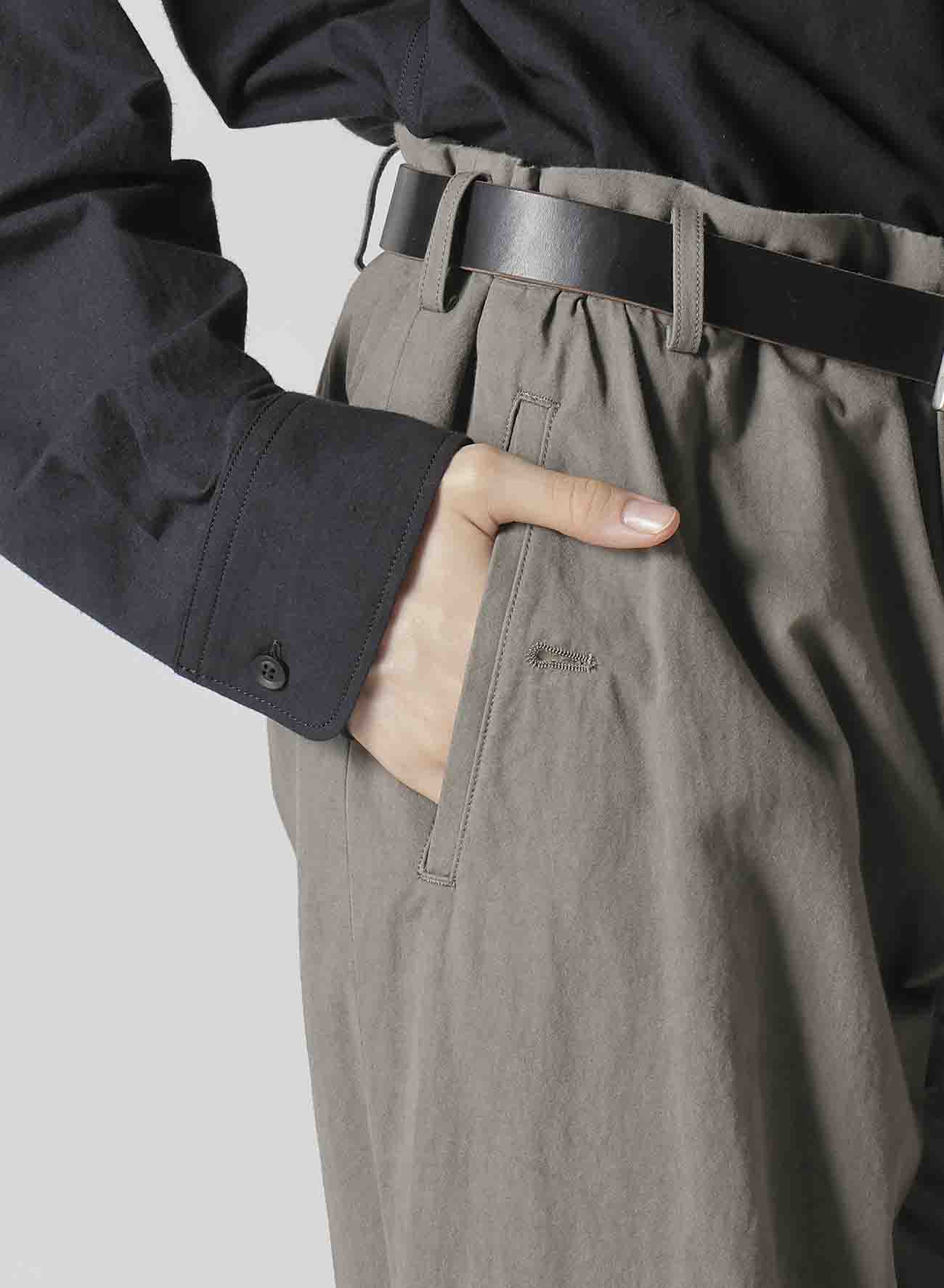 【1/11 10:00(JST) Release】COTTON POPLIN PANTS WITH WAIST GATHERED