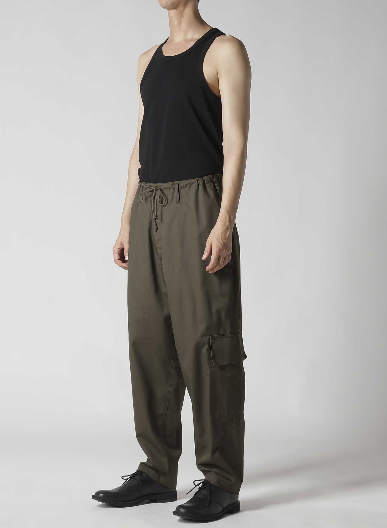 T/C TWILL PANTS WITH  SIDE SEAM TUCK