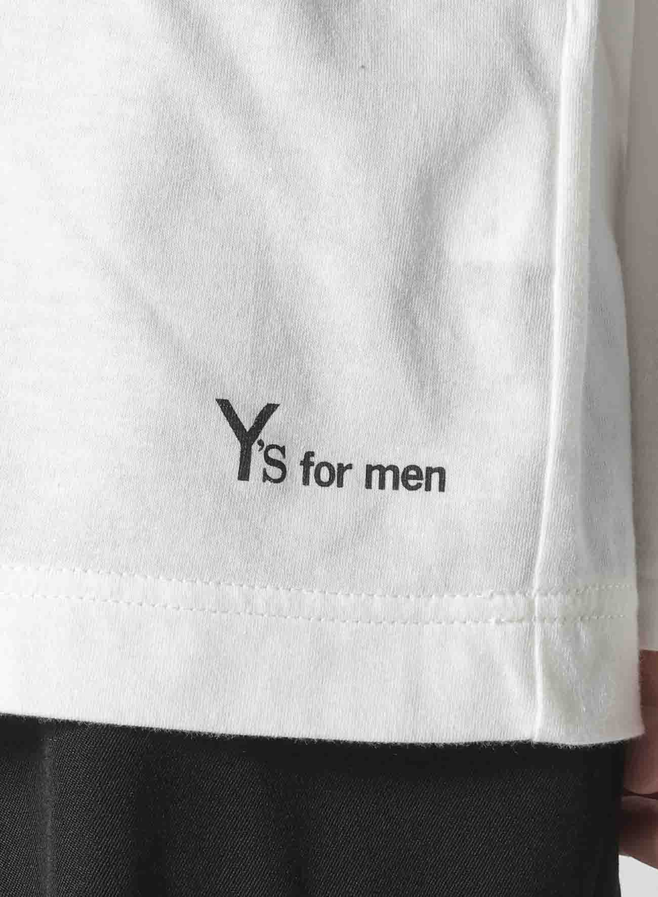 Y's for men LOGO PRINT LONG SLEEVE T-SHIRTS