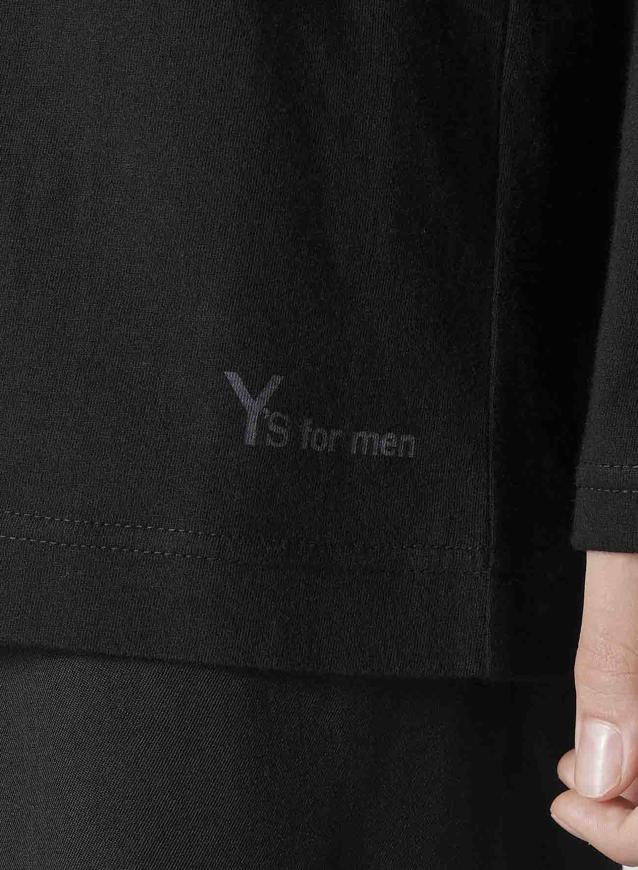 Y's for men LOGO PRINT LONG SLEEVE T-SHIRTS