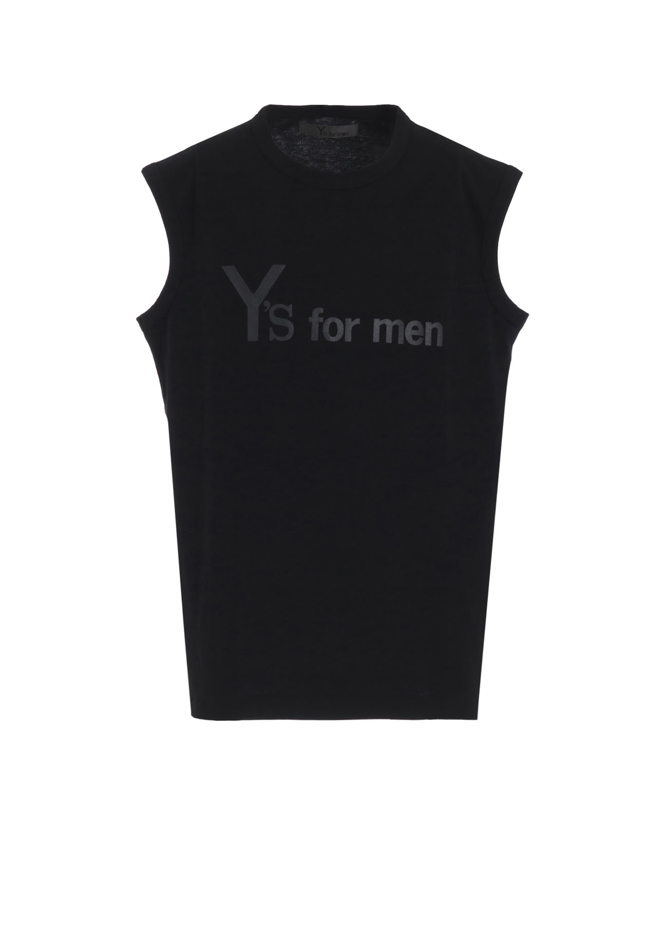 Y's for men LOGO PRINT SLEEVELESS T-SHIRTS