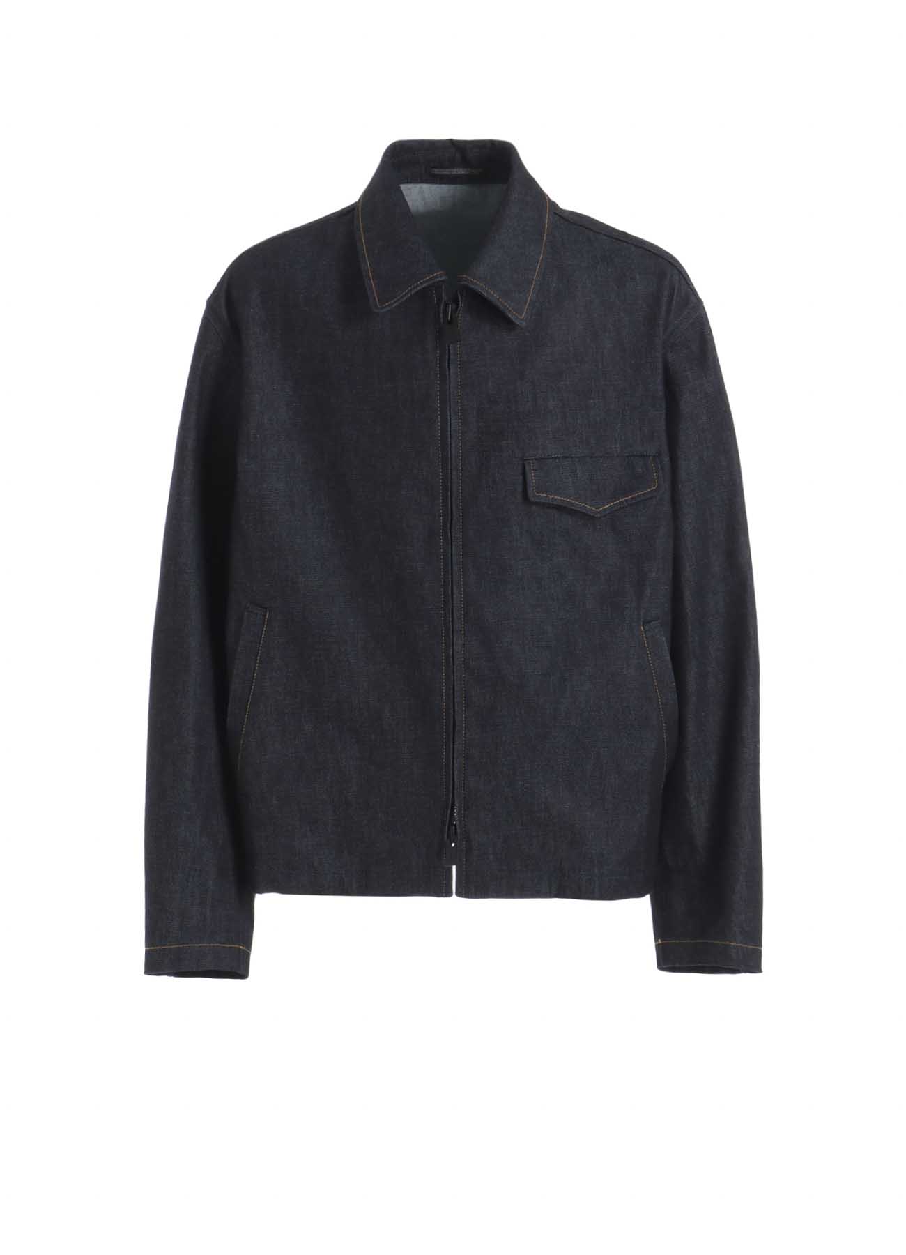 【1/11 10:00(JST) Release】13oz UNEVEN YARN DENIM BLOUSON WITH COLLOR COMBI