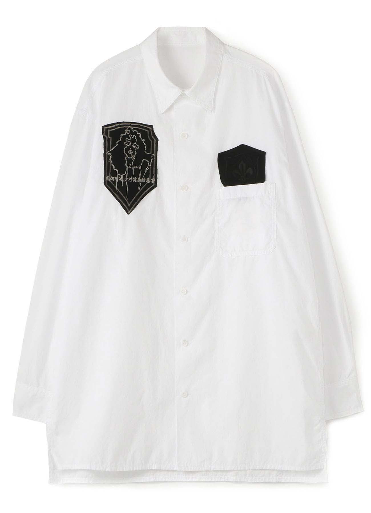 B Yohji Yamamoto One Of A Kind Patch Shirt M White Vintage The Shop Yohji Yamamoto