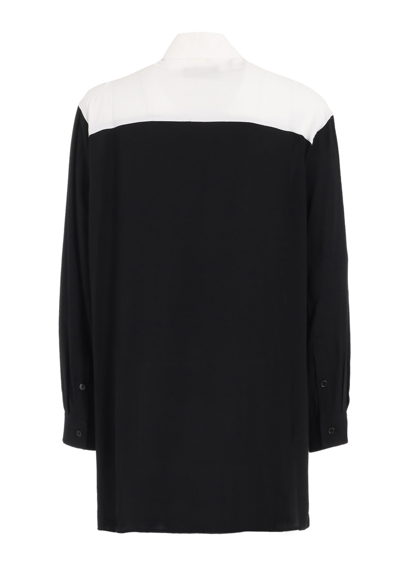 RAYON MONOCHROME FRONT PATCH SHIRT