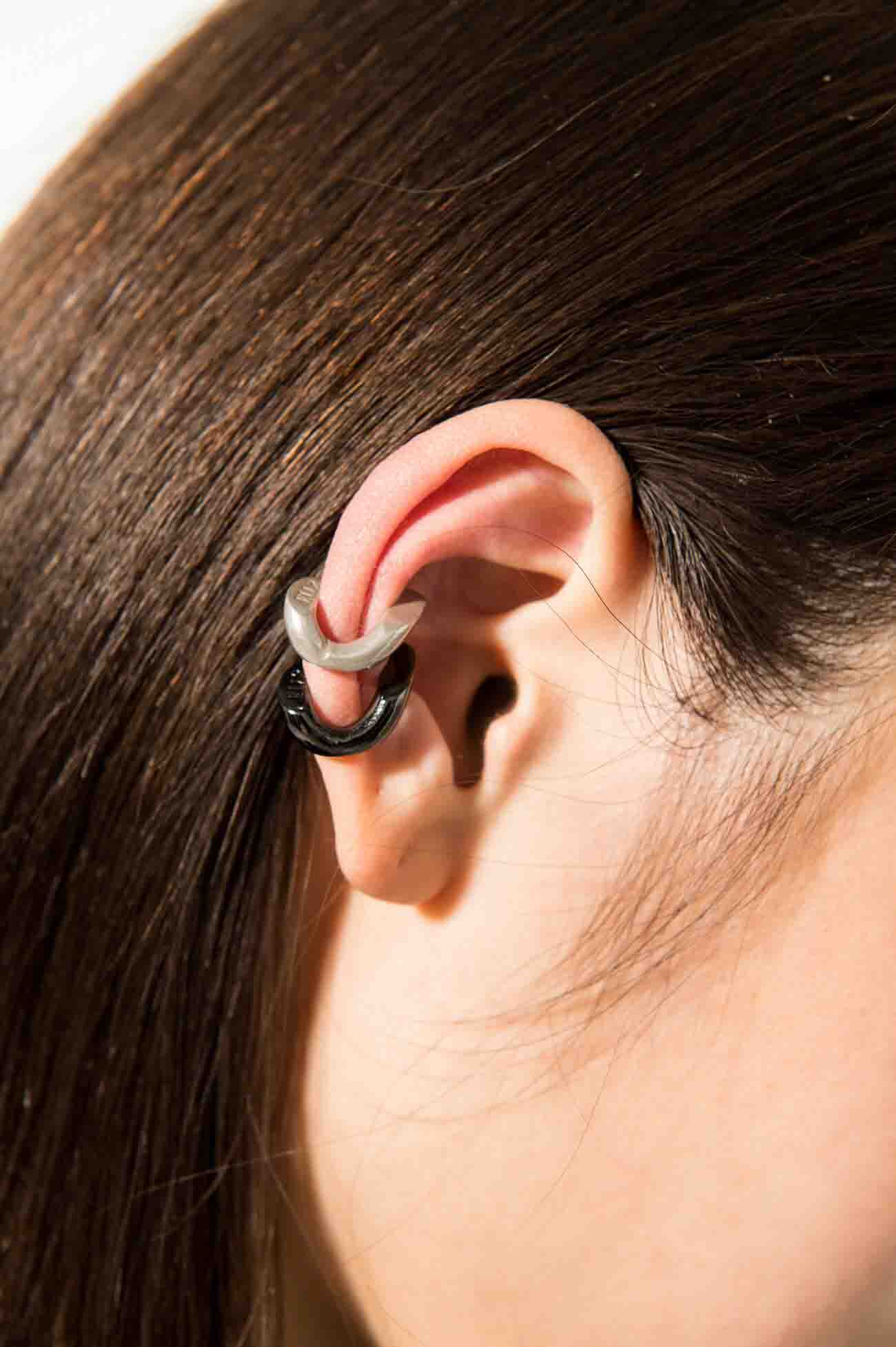 Brass Curved Chain Ear Cuff