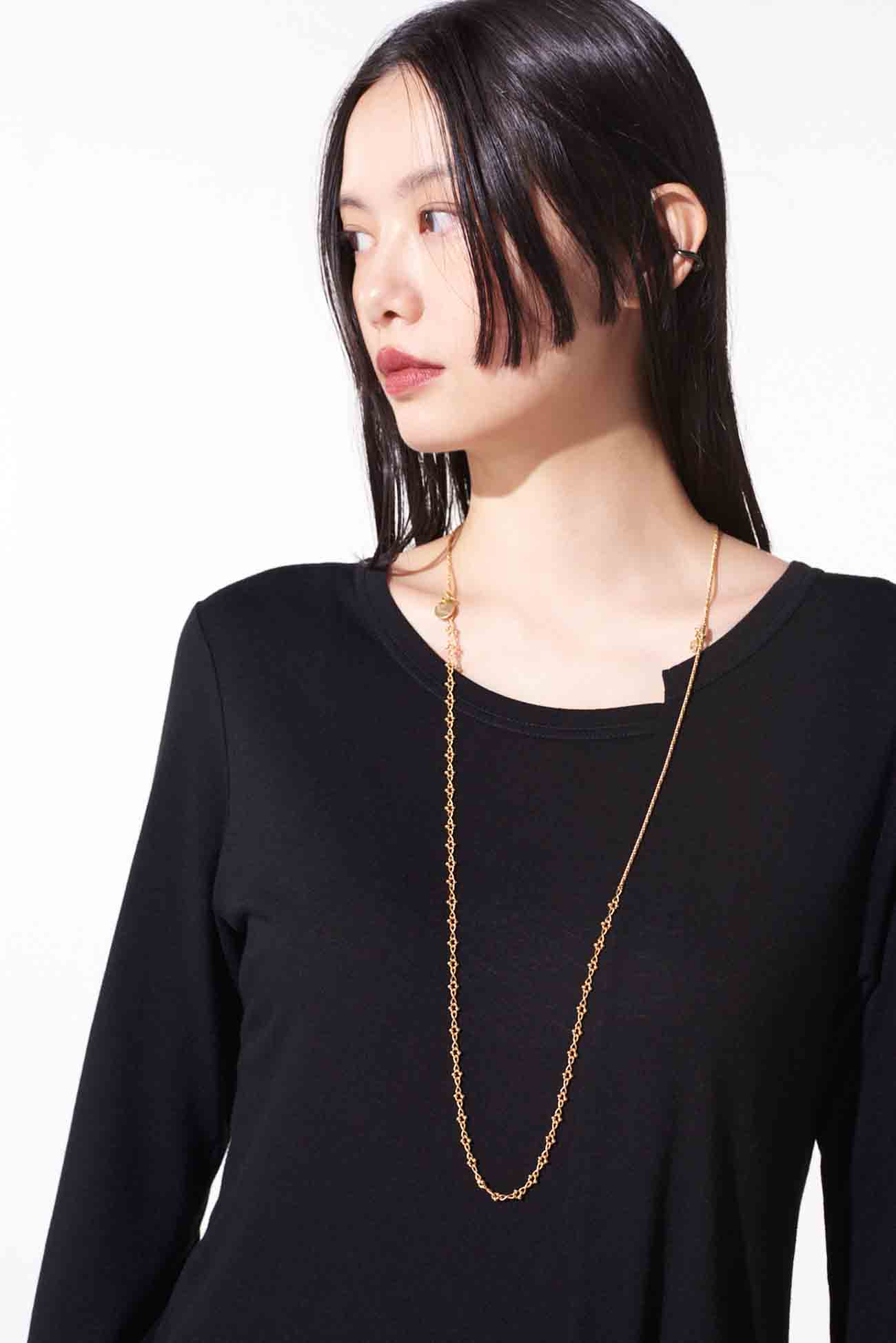 BRASS COMBINATION CHAIN NECKLACE