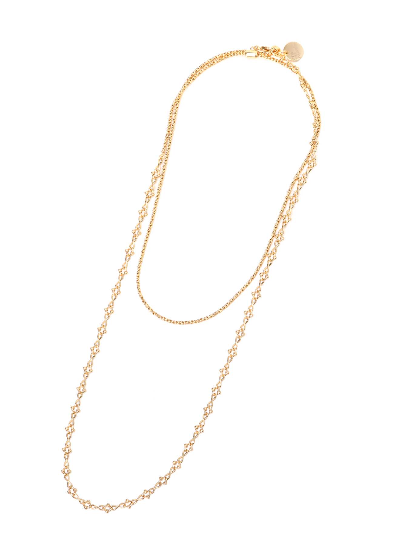 BRASS COMBINATION CHAIN NECKLACE