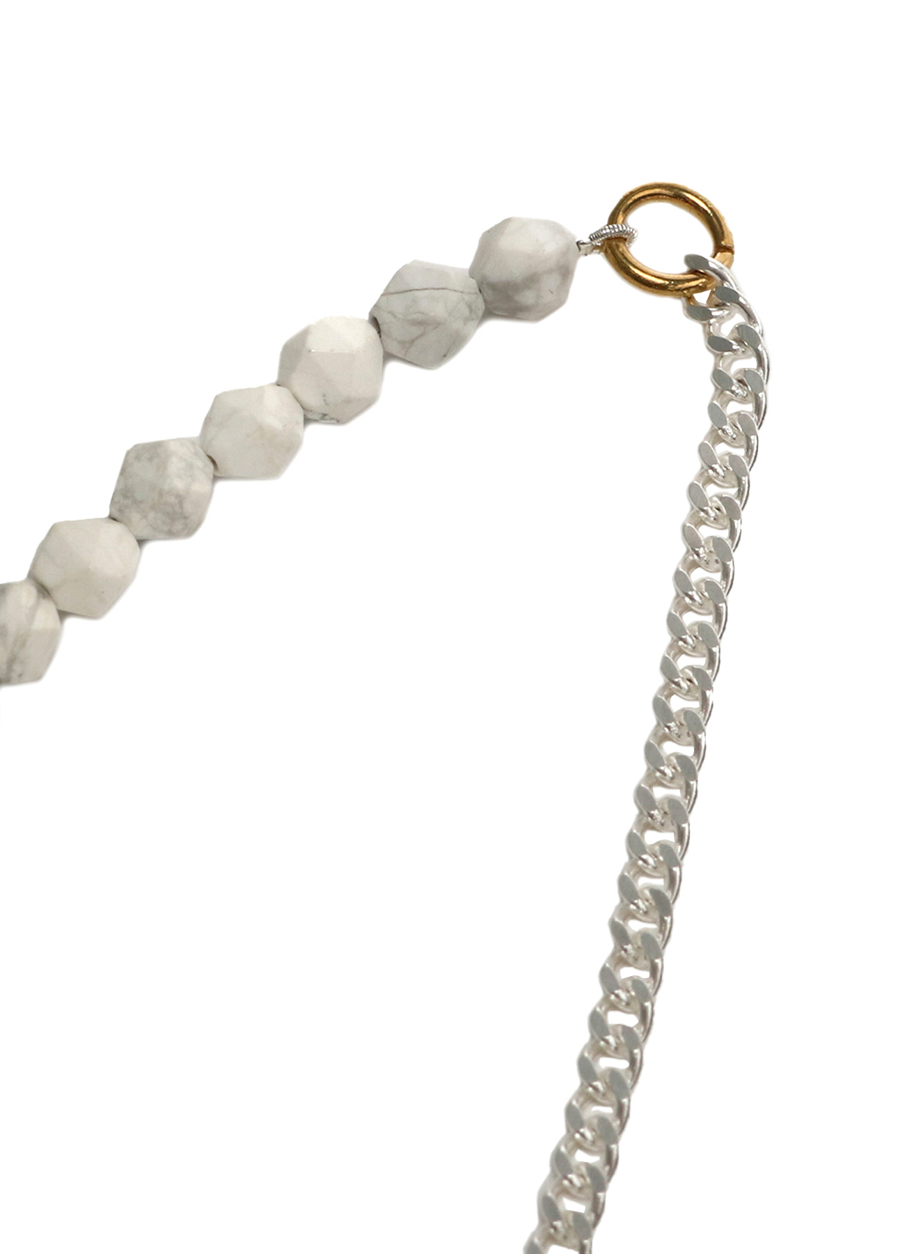 WHITE HOWLITE CHAIN NECKLACE BRACELET