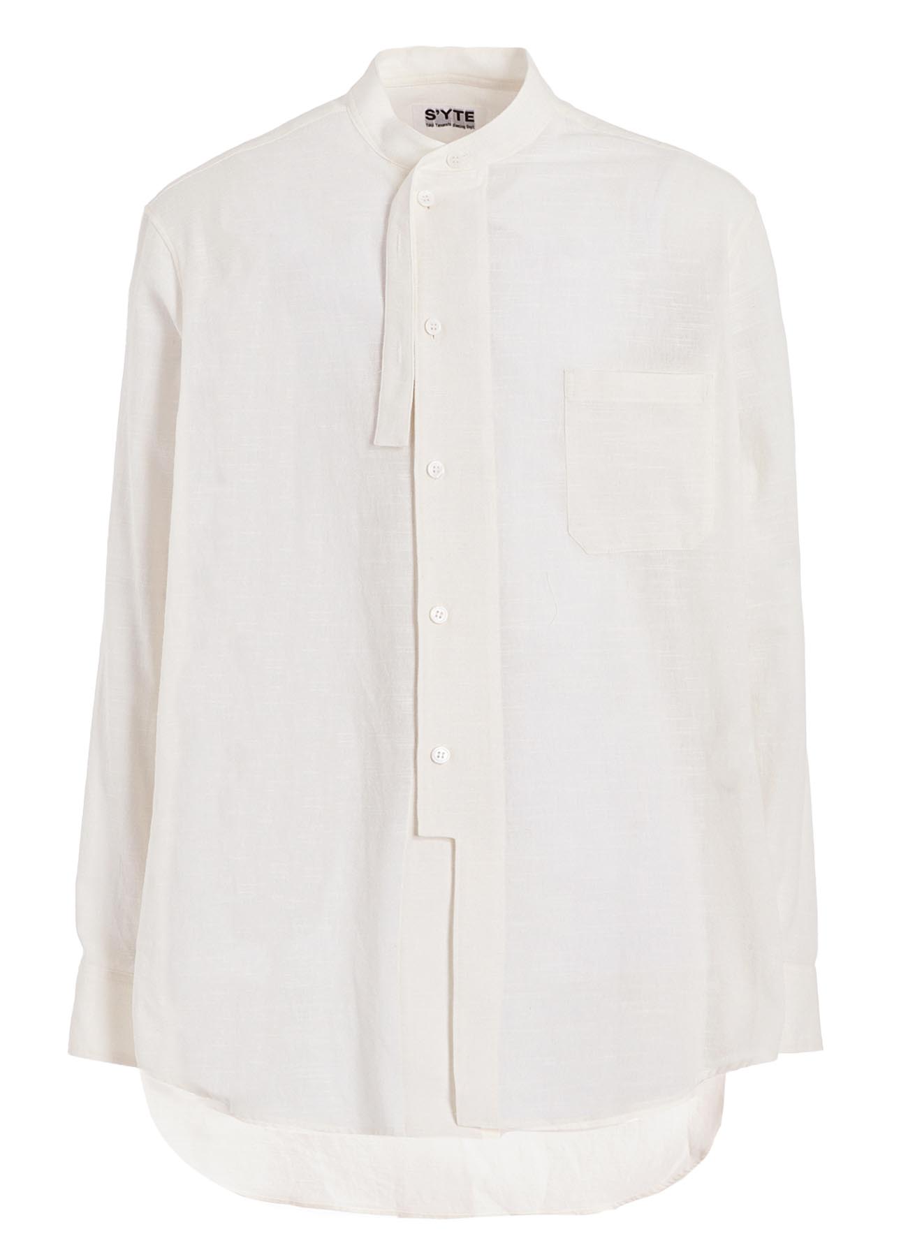 KHADI COTTON STAND COLLAR SHIRT