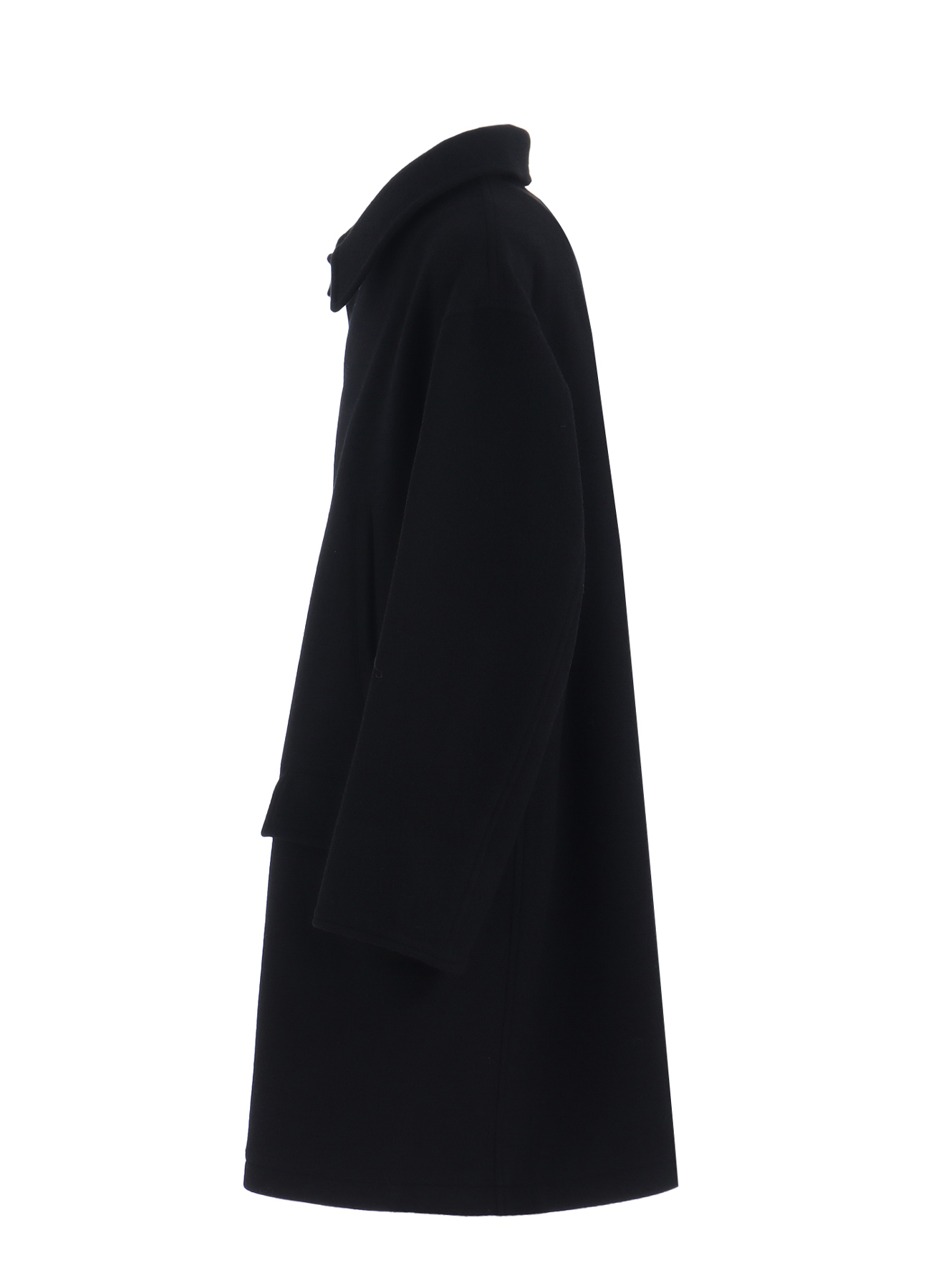 DOUBLE-WEAVE MELTON OVERSIZED SOUTIEN COLLAR COAT