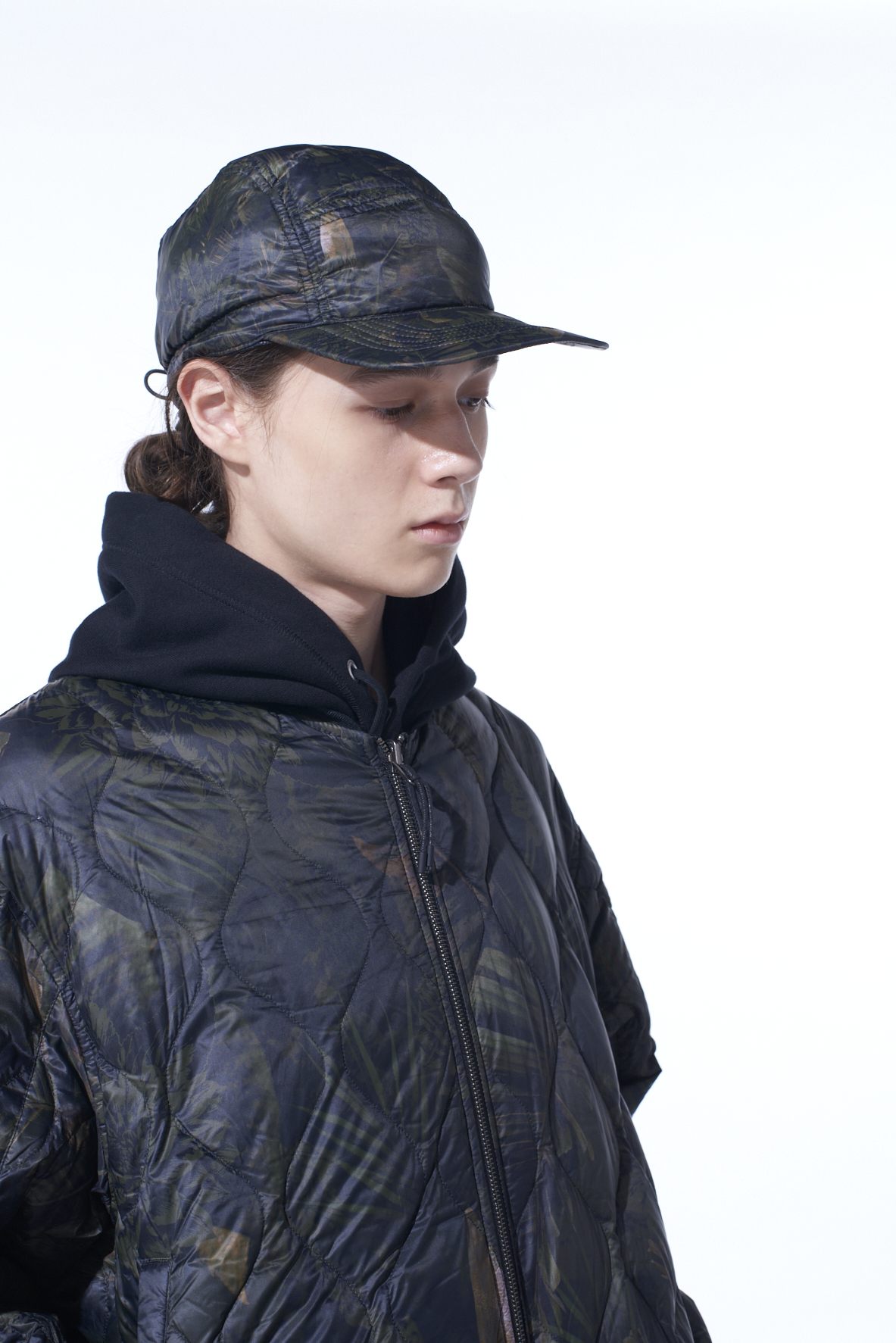 【12/5 12:00 Release】【S'YTE X TAION】DAHLIA CAMOUFLAGE QUILTED DOWN JET CAP