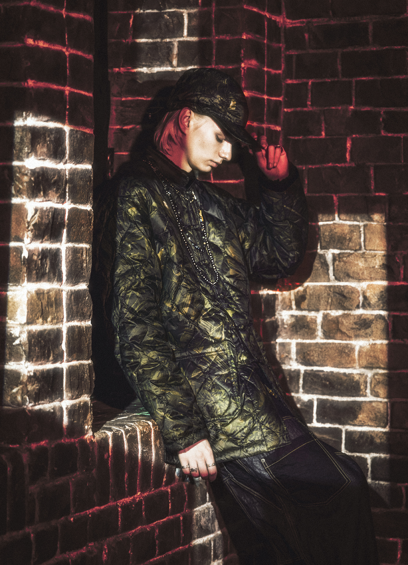 【12/5 12:00 Release】【S'YTE X TAION】DAHLIA CAMOUFLAGE QUILTED DOWN JET CAP