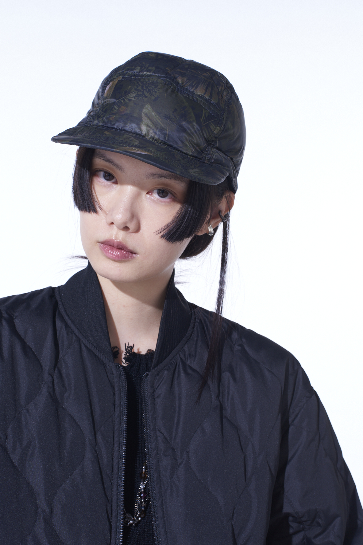 【12/5 12:00 Release】【S'YTE X TAION】DAHLIA CAMOUFLAGE QUILTED DOWN JET CAP