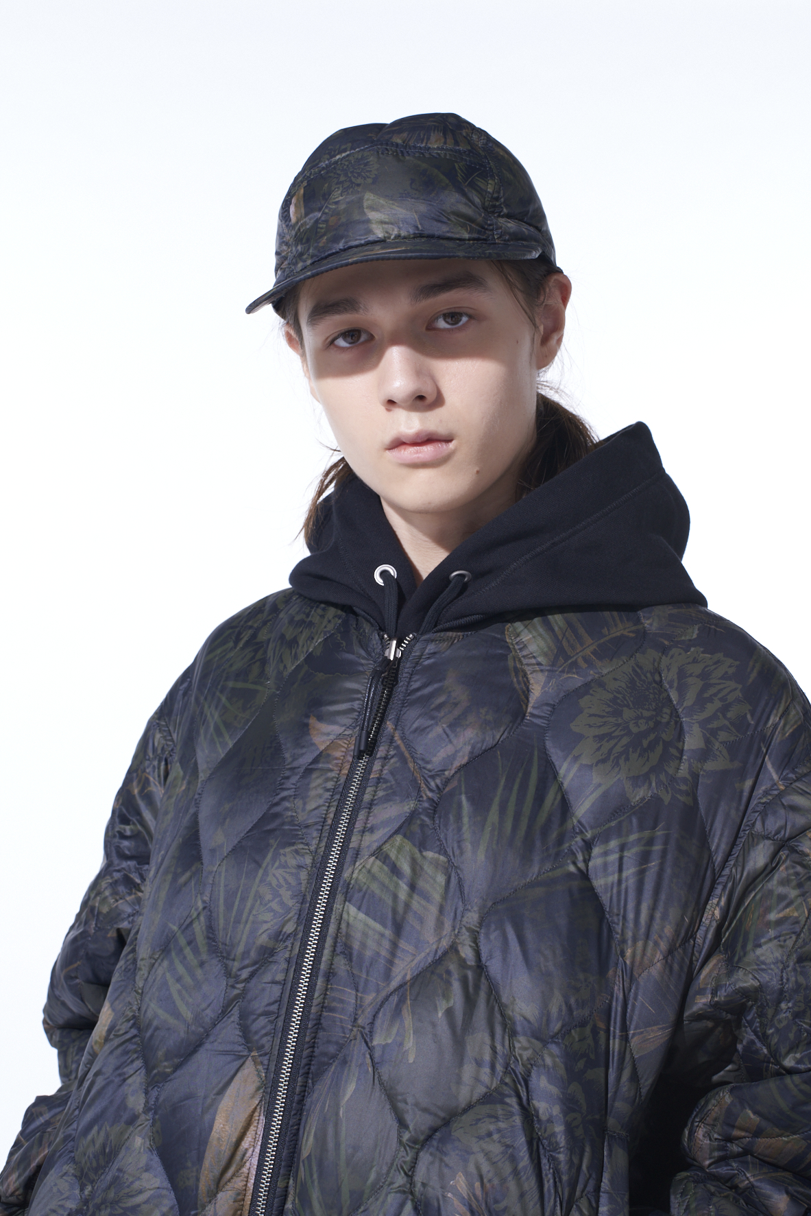 【12/5 12:00 Release】【S'YTE X TAION】DAHLIA CAMOUFLAGE QUILTED DOWN JET CAP