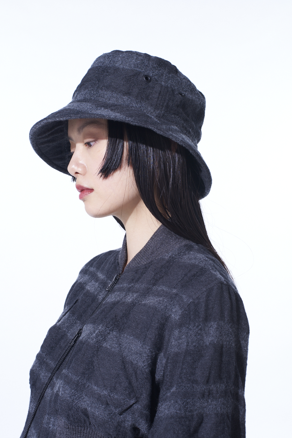 FULLING FINISHED SHADOW CHECK BUCKET HAT