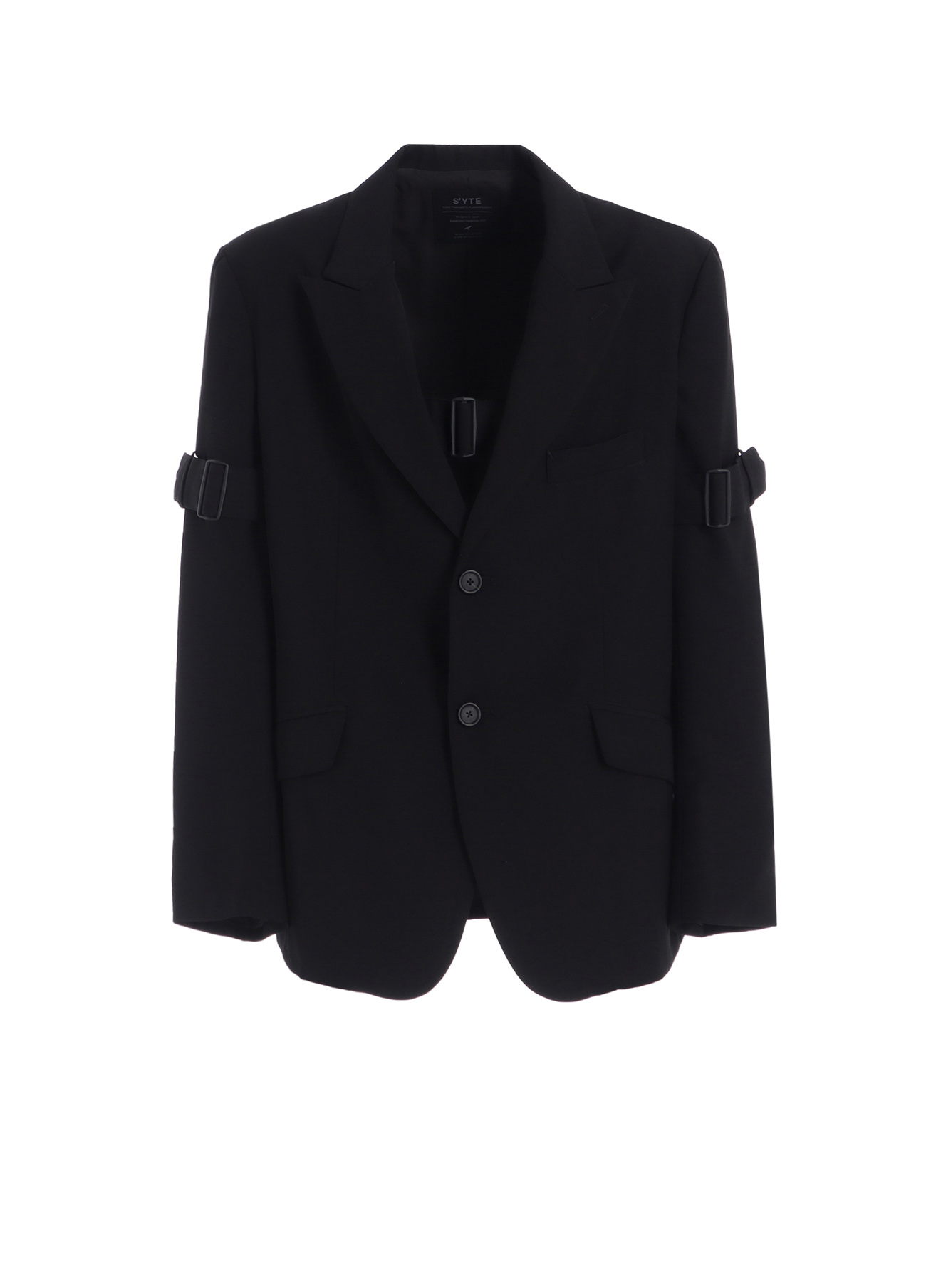 PE/GABARDINE BELTED BANDAGE JACKET