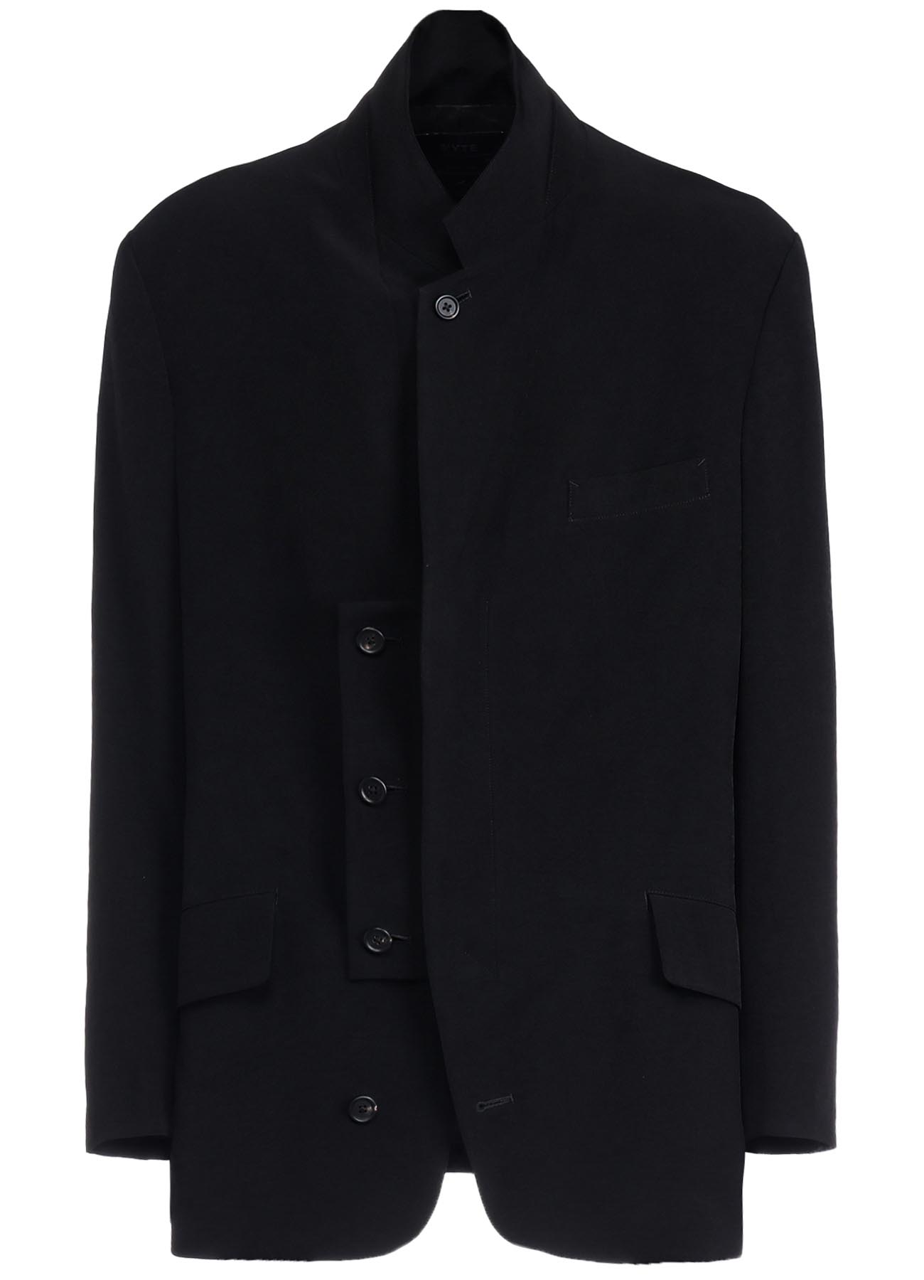 CREPE de CHINE OVERSIZE NOTCHED LAPEL JACKET