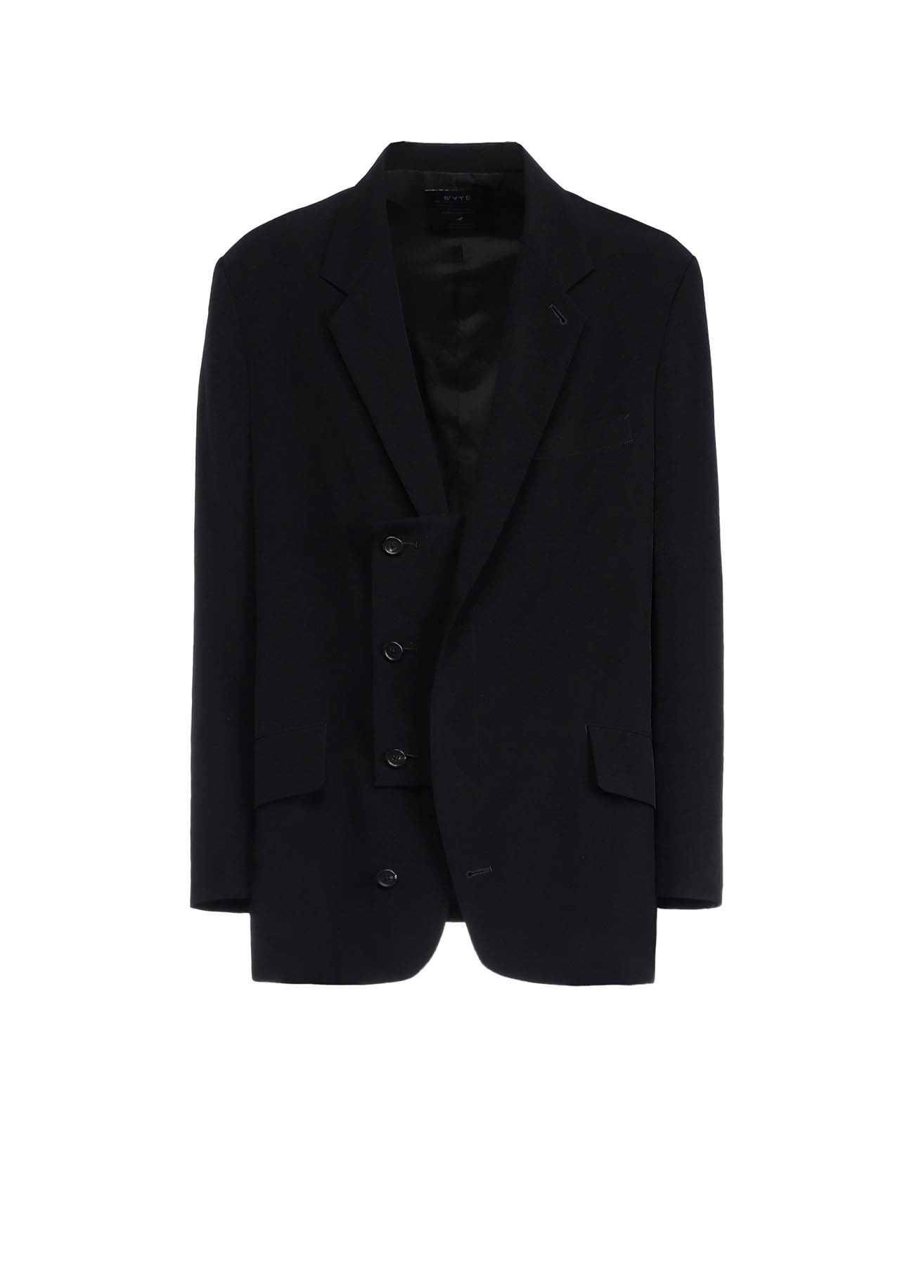 CREPE de CHINE OVERSIZE NOTCHED LAPEL JACKET