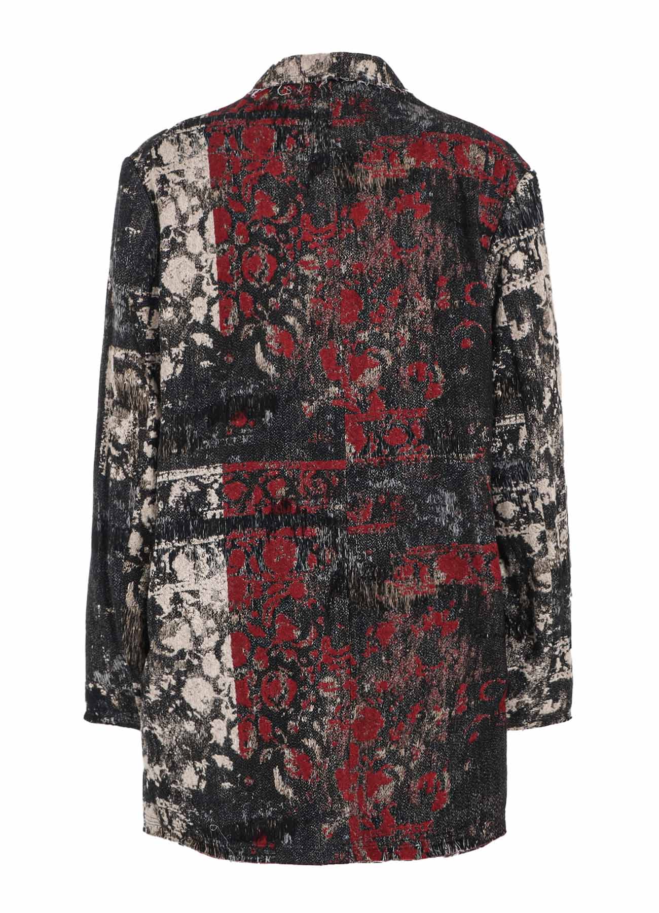 FLORAL JACQUARD LONG JACKET