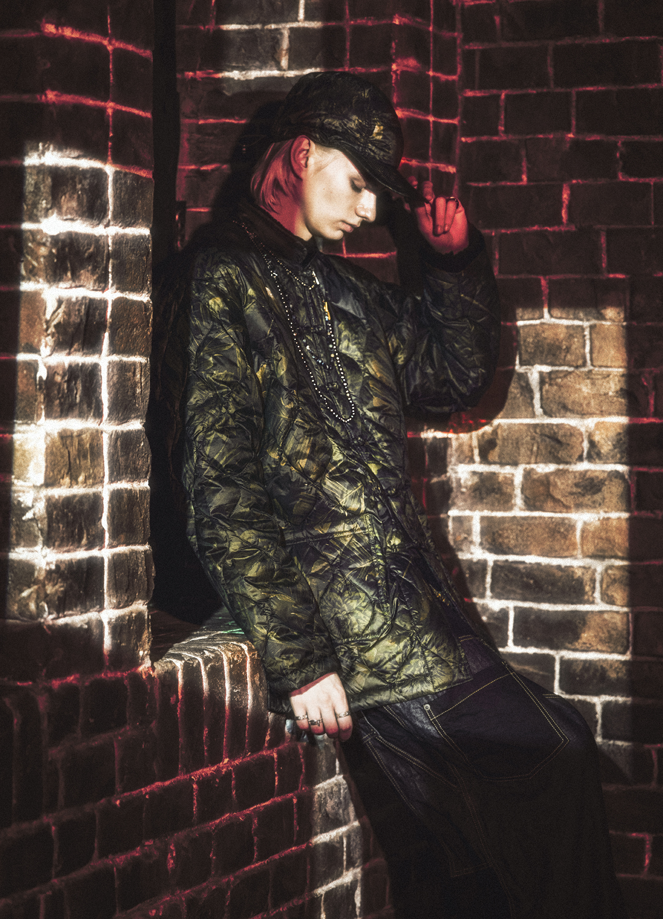 【12/5 12:00 Release】【S'YTE X TAION】DAHLIA CAMOUFLAGE QUILTED DOWN CHINA JACKET