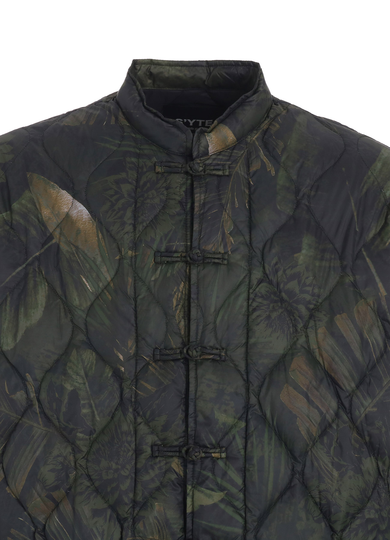 【12/5 12:00 Release】【S'YTE X TAION】DAHLIA CAMOUFLAGE QUILTED DOWN CHINA JACKET