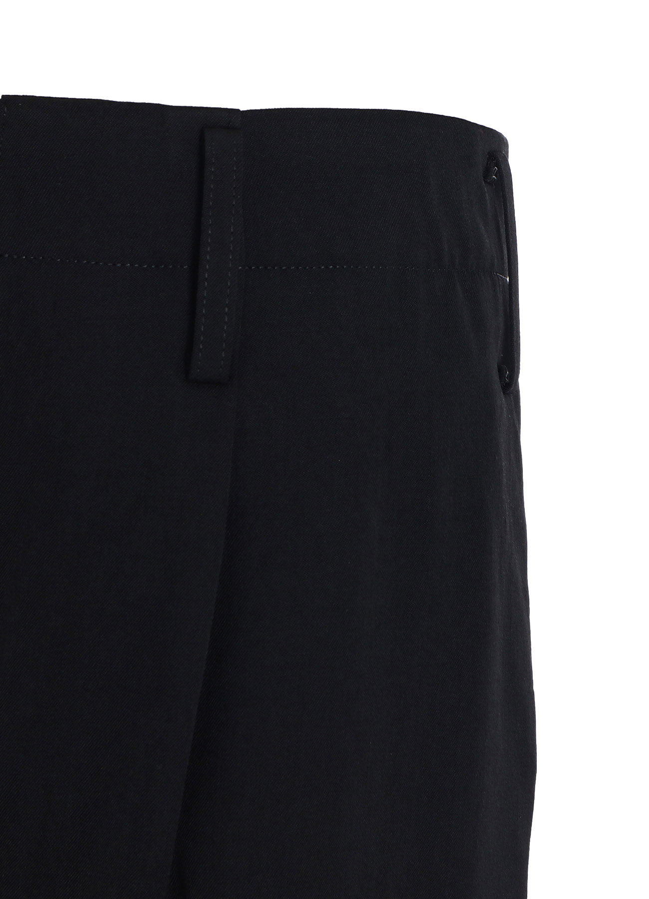 WASHER WOOL GABARDINE 2-TUCK WIDE PANT