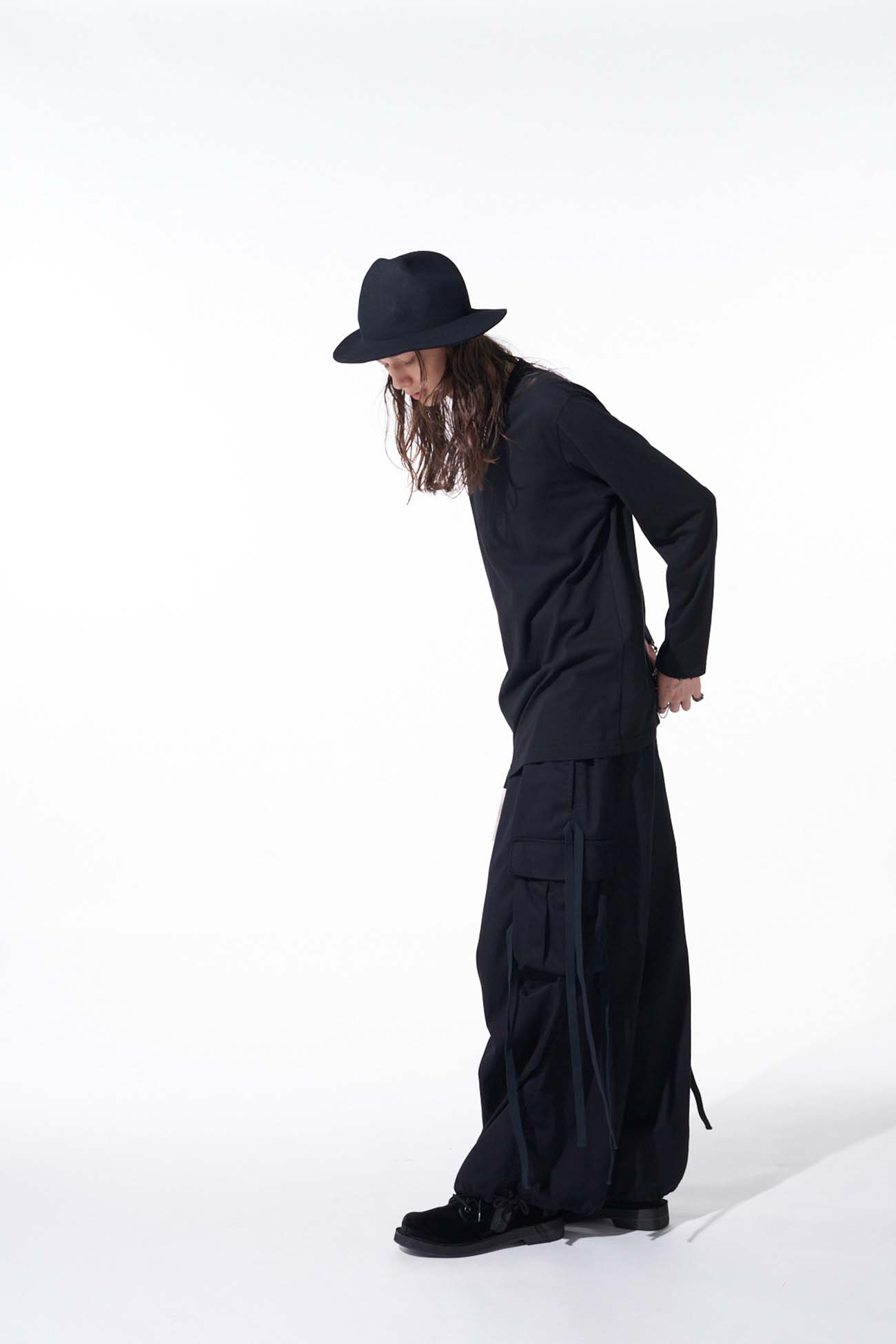 COTTON TWILL ARMY TECHNO PANTS