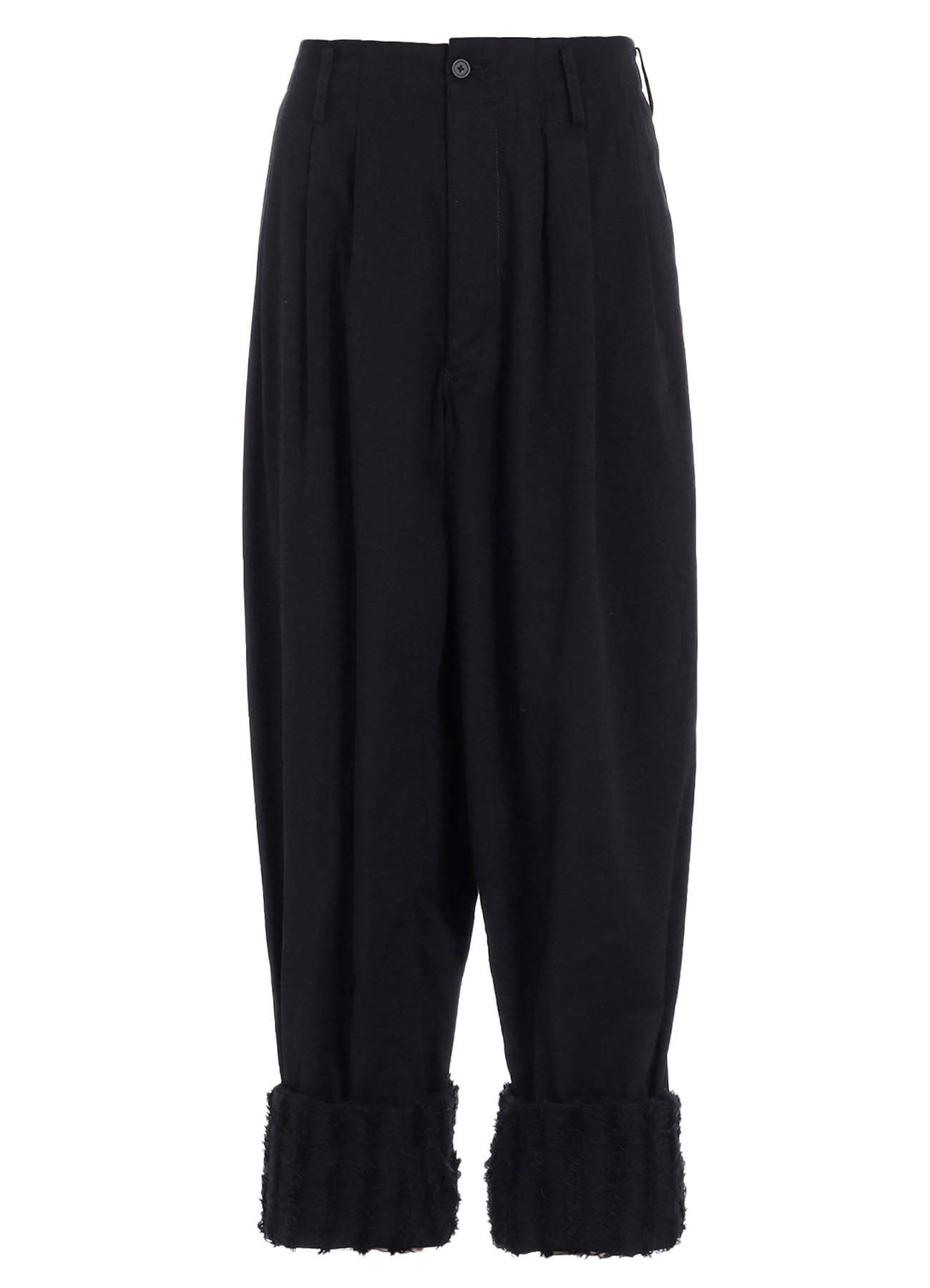 JACQUARD FRINGE STRIPE WIDE PANTS