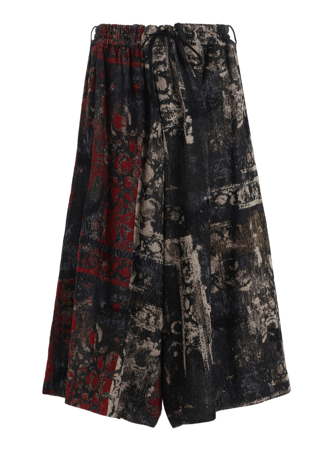 FLORAL JACQUARD CULOTTE PANTS