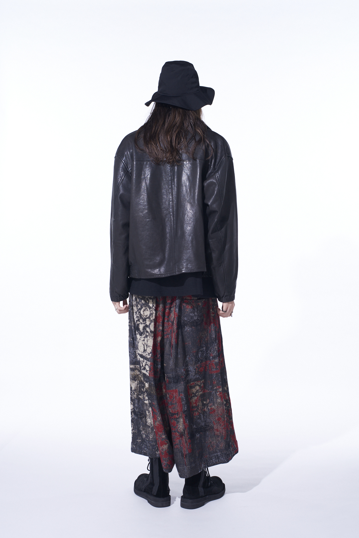 FLORAL JACQUARD CULOTTE PANTS