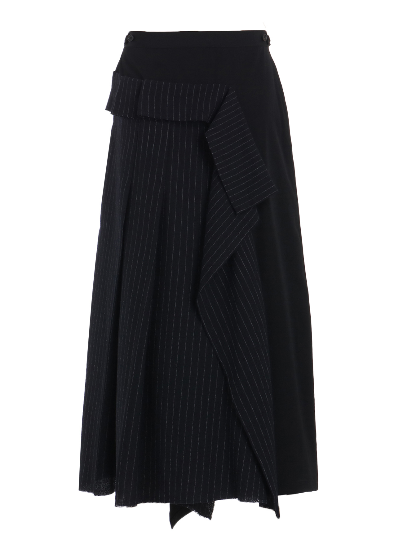 WASHER WOOL GABARDINE PLEATED SKIRT