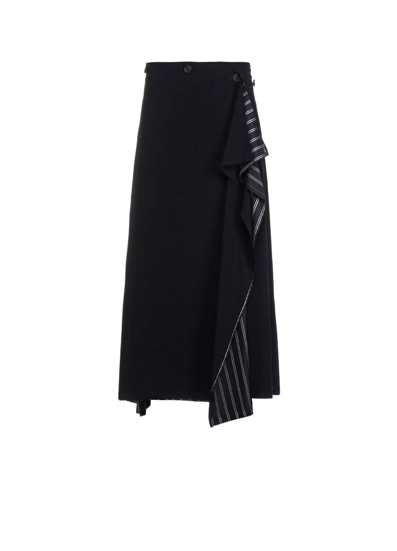 CREPE de CHINE WRAP FLARE SKIRT