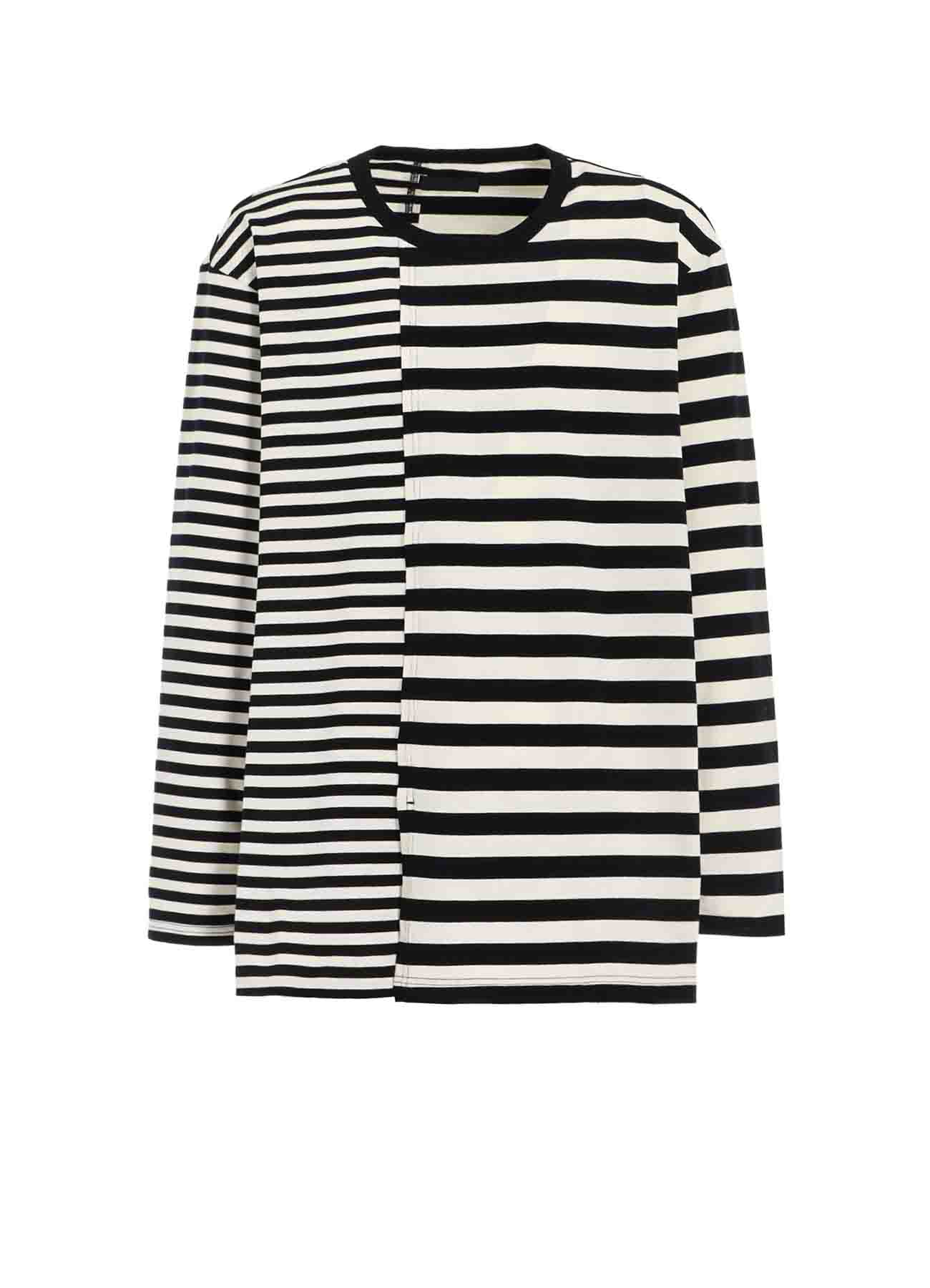 THIN STRIPE + THICK STRIPE SHIFTING LONG SLEEVE T-SHIRT