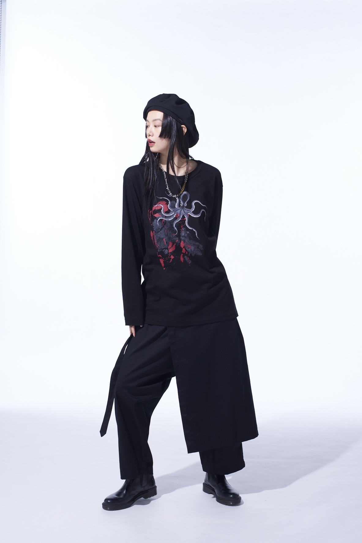 "OCTOPUS" GRAPHIC LONG-SLEEVED T-SHIRT