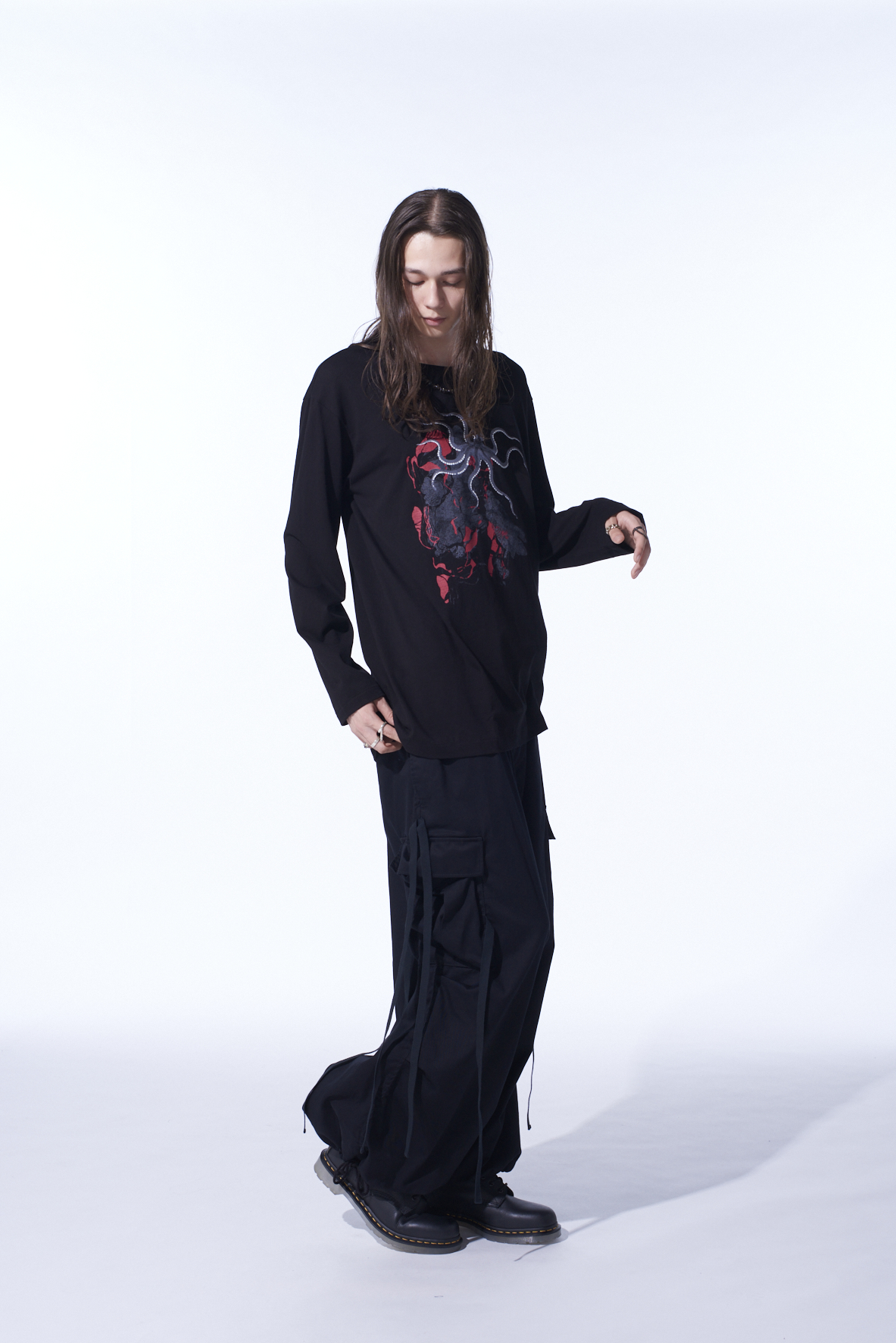 "OCTOPUS" GRAPHIC LONG-SLEEVED T-SHIRT