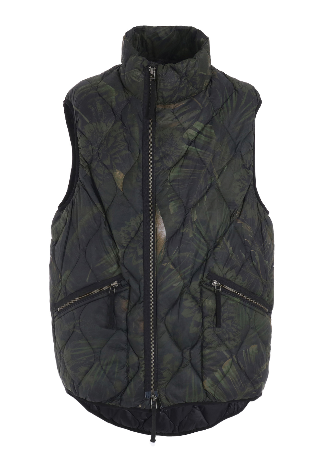 【12/5 12:00 Release】【S'YTE X TAION】DAHLIA CAMOUFLAGE QUILTED DOWN VEST