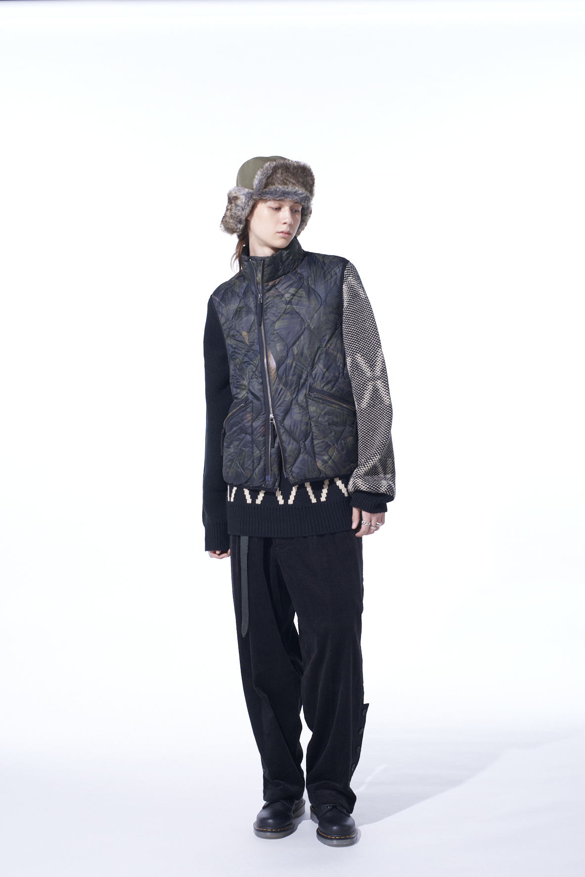 【12/5 12:00 Release】【S'YTE X TAION】DAHLIA CAMOUFLAGE QUILTED DOWN VEST