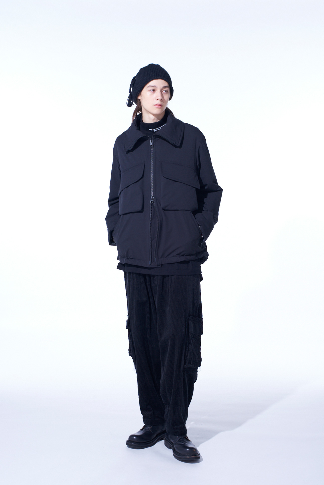 WATER-REPELLENT STRETCH TAFFETA OVERSIZED PUFFER BLOUSON