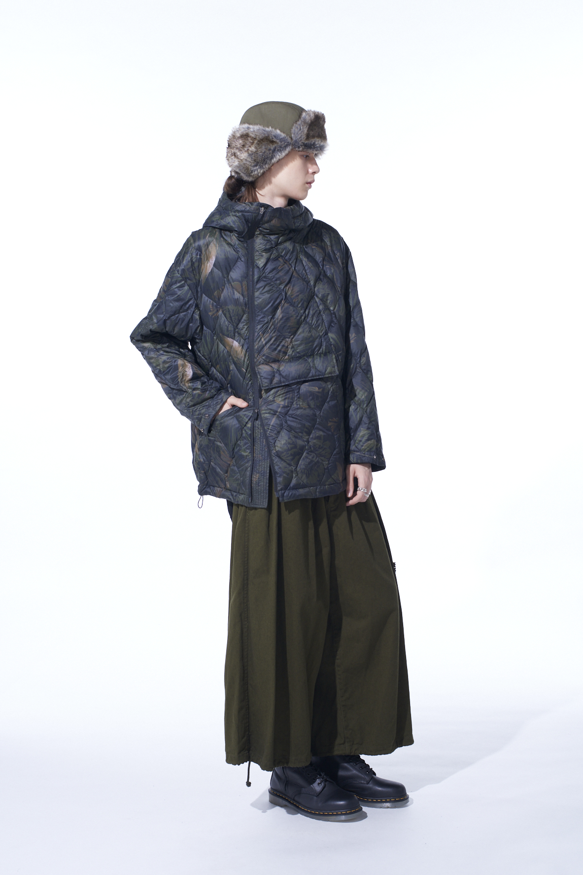 【11/21 12:00 Release】【S'YTE X TAION】DAHLIA CAMOUFLAGE QUILTED DOWN PARKA