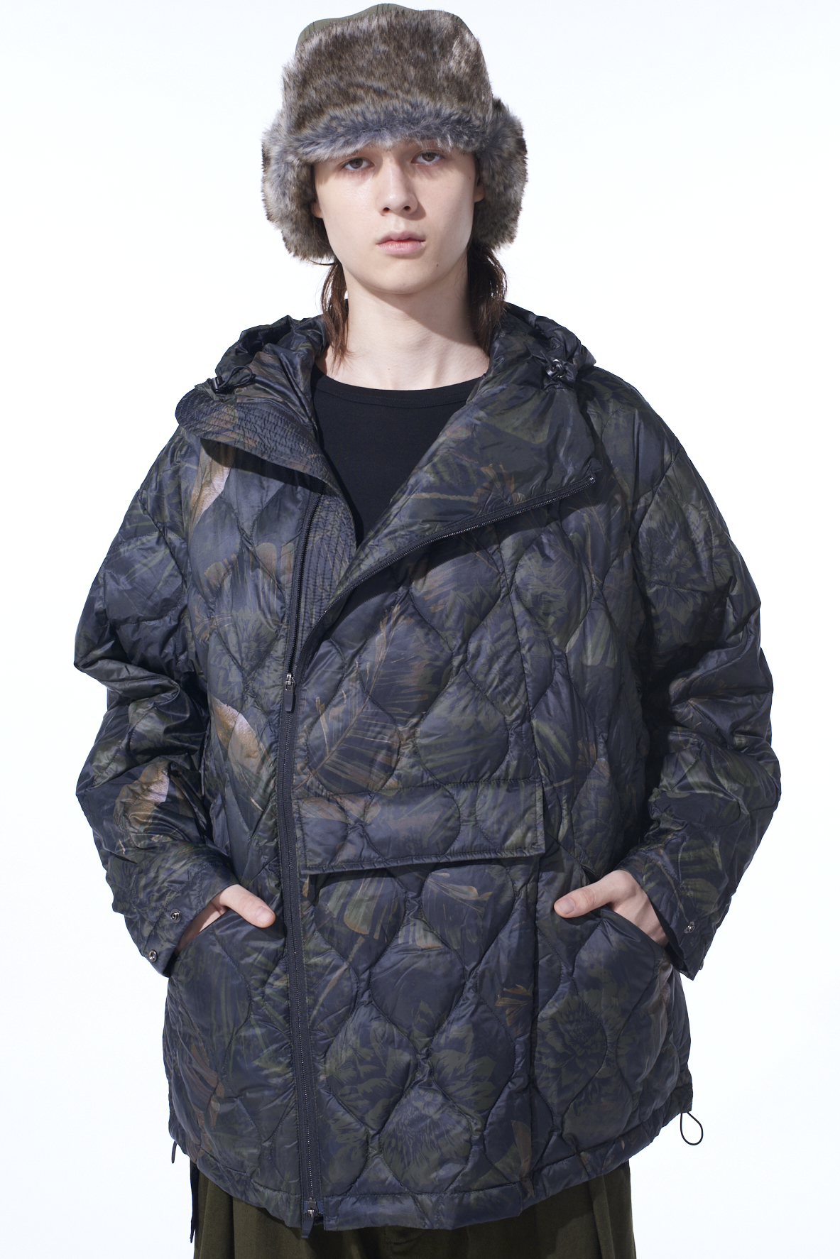 【11/21 12:00 Release】【S'YTE X TAION】DAHLIA CAMOUFLAGE QUILTED DOWN PARKA